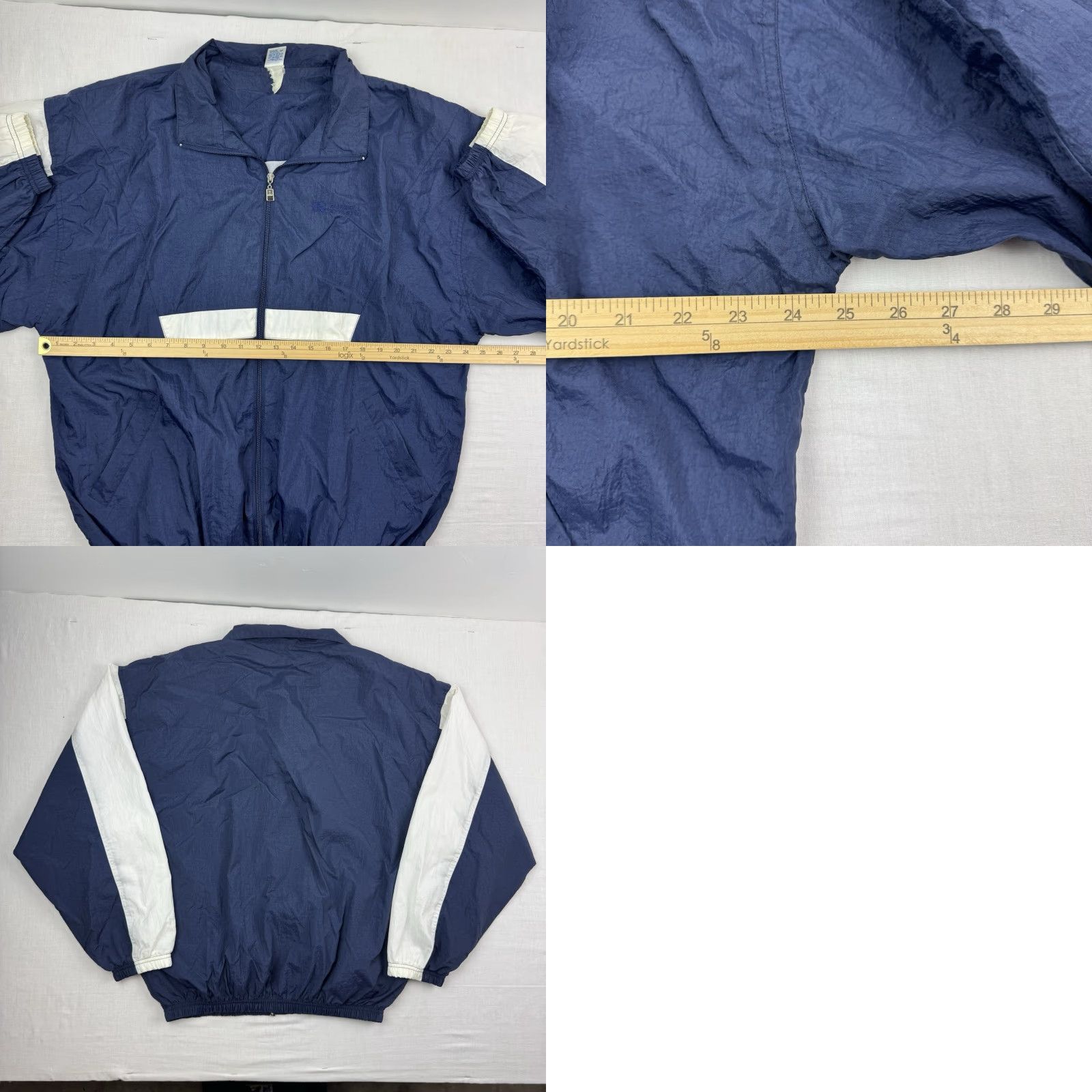 Russell Athletic VINTAGE Russell Athletic Windbreaker Jacket Men XL Blue 90s Collared Nylon Full Zip Casual Size US XL / EU 56 / 4 - 8 Thumbnail