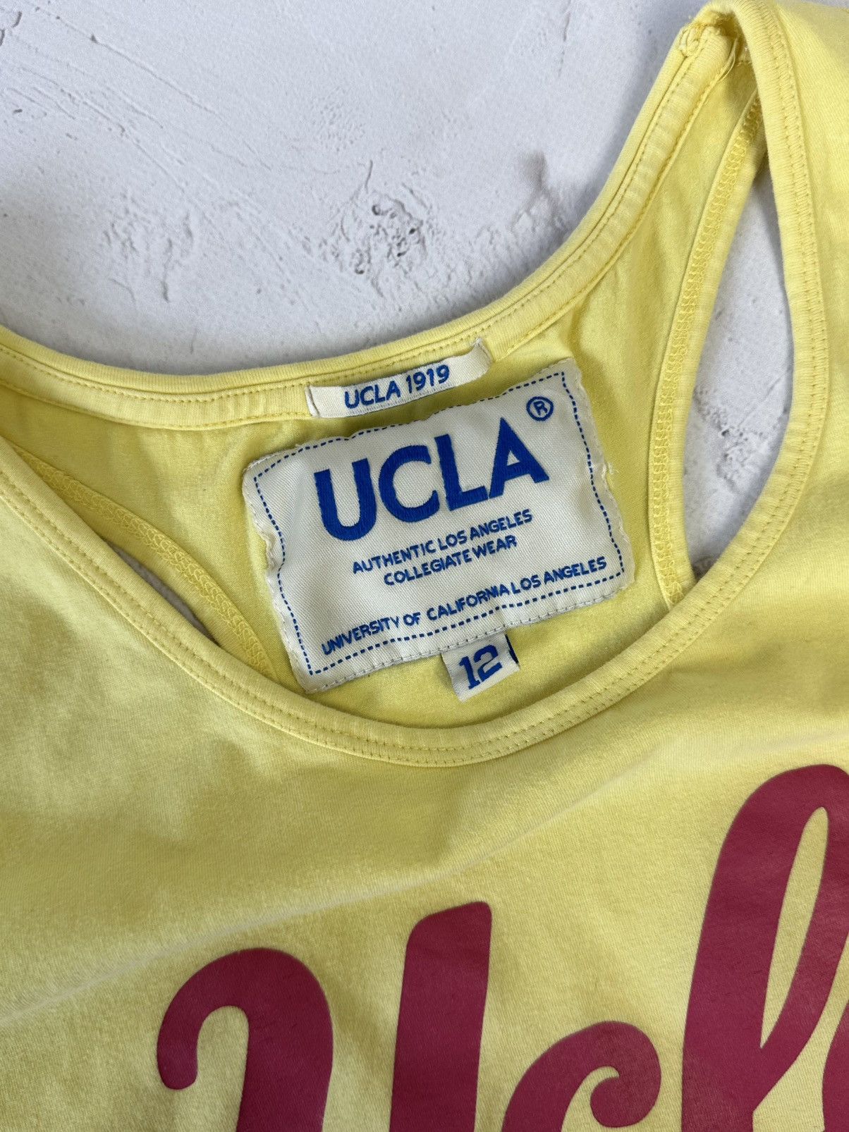 Beauty Beast × If Six Was Nine × Vintage Vintage UCLA Printed Yellow Top Size XL / US 12-14 / IT 48-50 - 3 Thumbnail