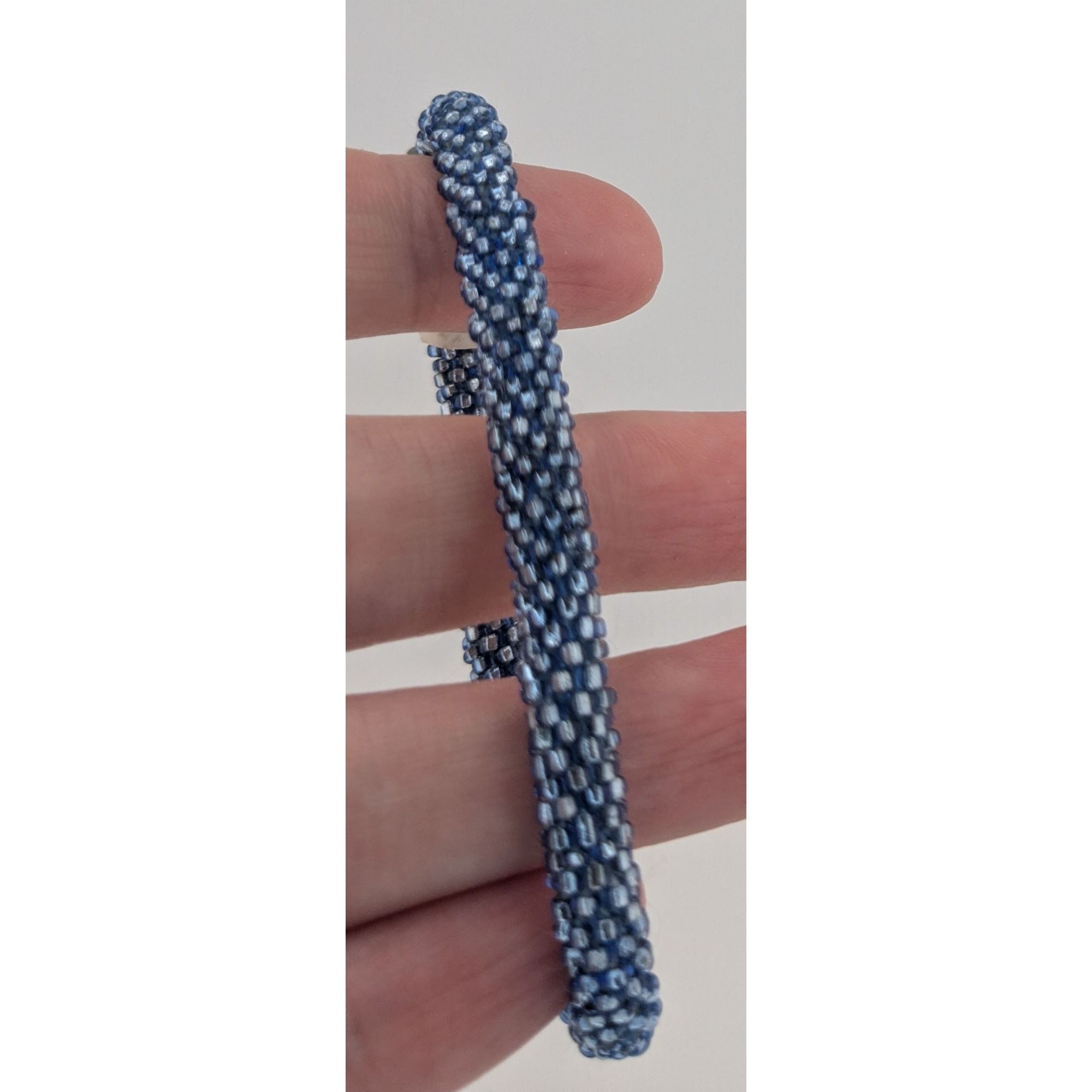 Other Aid Through Trade Roll-On Bracelet Navy Blue Glass Beads Han Size ONE SIZE - 8 Thumbnail