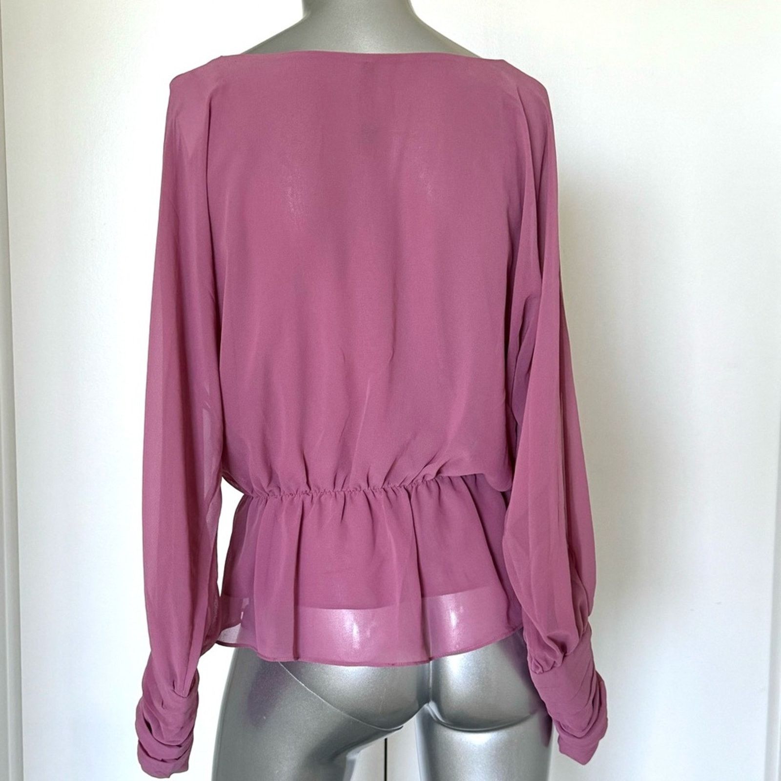 WE11DONE W11 8 by Walter Baker Dusty Rose Blouse, Size S Size S / US 4 / IT 40 - 2 Thumbnail