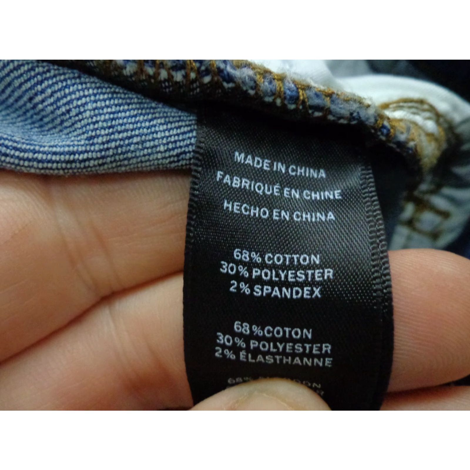 Kenneth Cole Kenneth Cole Jeans Mens 40 x 34 Straight Fit Stretch Denim Blue Regular 2 Way Stretch Denim Casual Travel Size US 40 / EU 56 - 6 Thumbnail