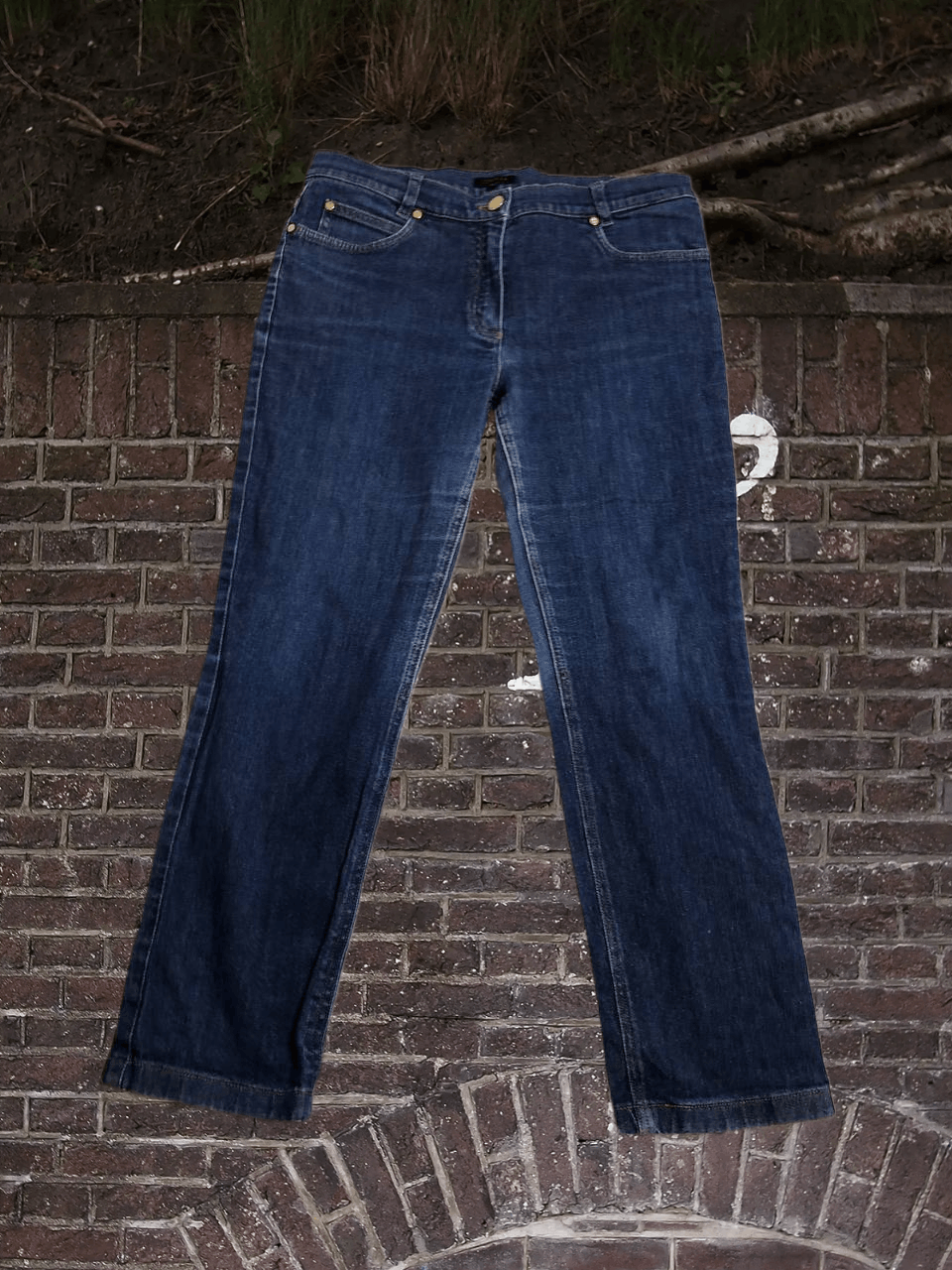 Escada Escada Blue Denim Jeans Classic Fit Size 27" / US 4 / IT 40 - 1 Thumbnail