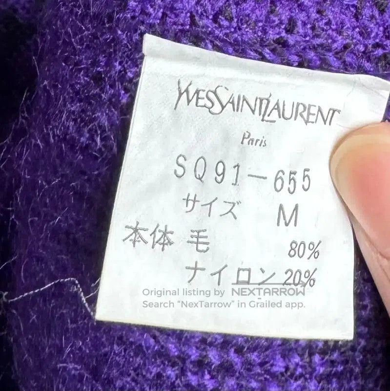 Yves Saint Laurent Yves Saint Laurent Purple Knit Dress for Women . Size XXS / US 00 / IT 34 - 5 Thumbnail