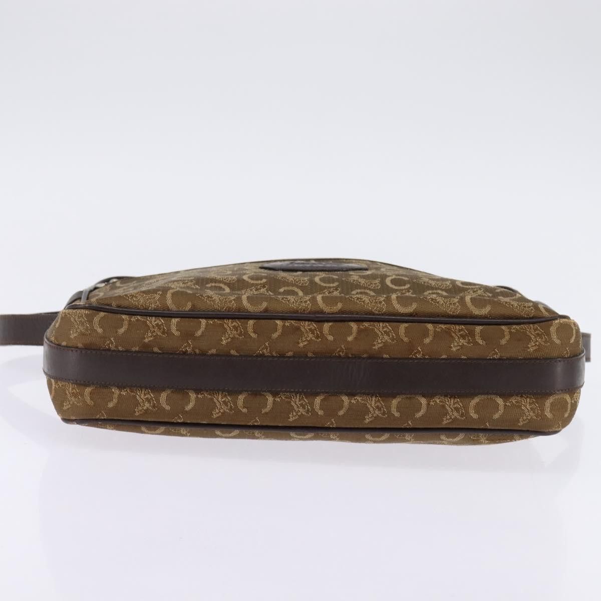 Celine CELINE C Sulky Shoulder Bag Canvas Brown Gold Size ONE SIZE - 9 Thumbnail