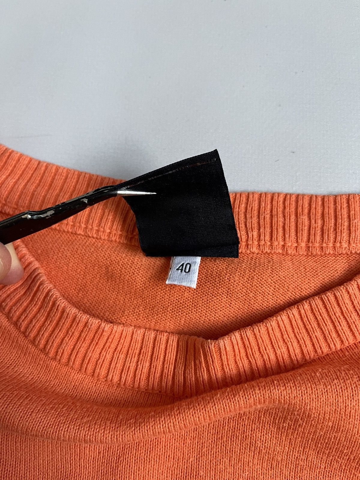 Dolce & Gabbana Vintage Y2K Dolce & Gabbana Orange Knit Longsleeve T-shirt Size S / US 4 / IT 40 - 8 Thumbnail