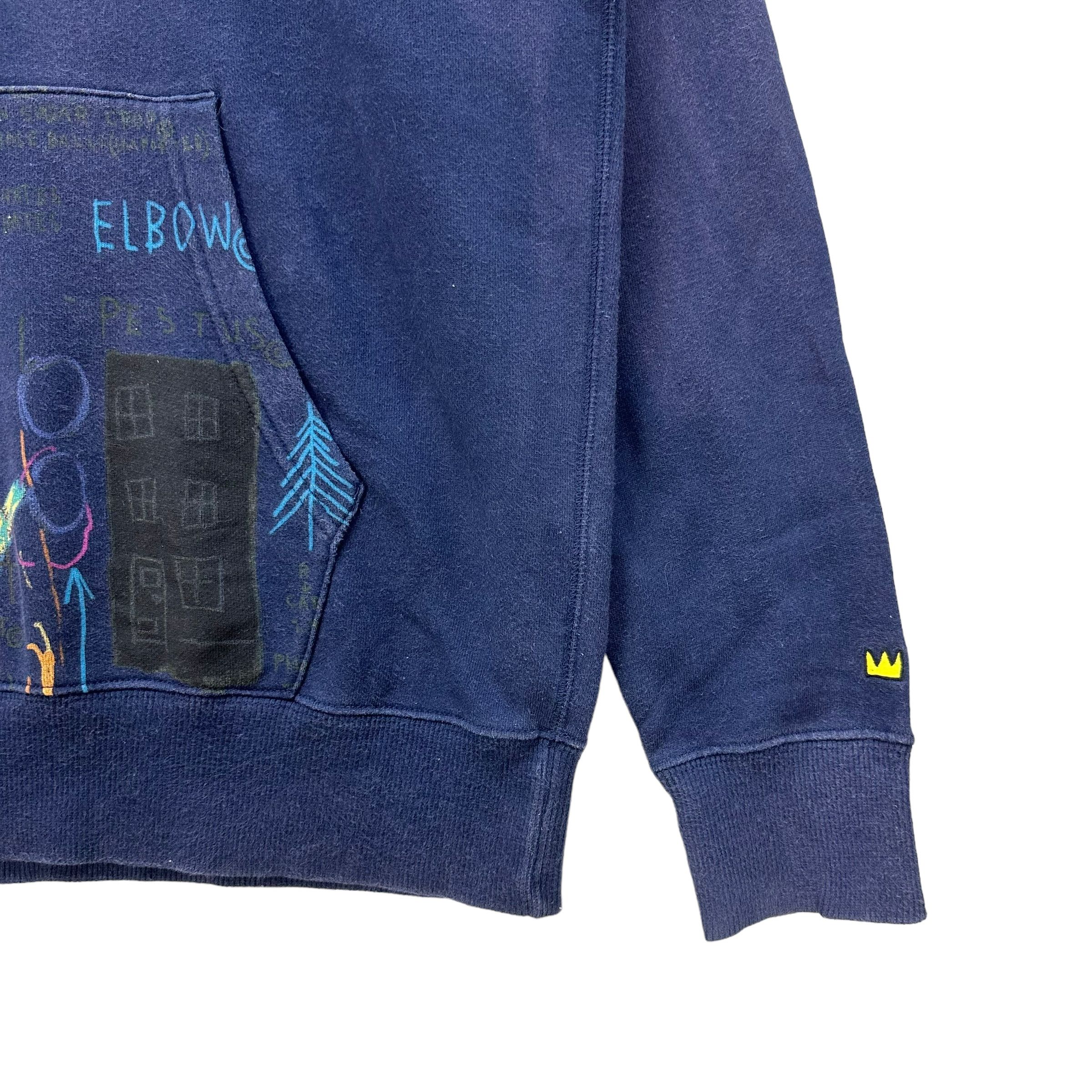 Japanese Brand JEAN MICHEL BASQUIAT BIG LOGO PULLOVER HOODIES #8707-021 Size US XL / EU 56 / 4 - 6 Thumbnail