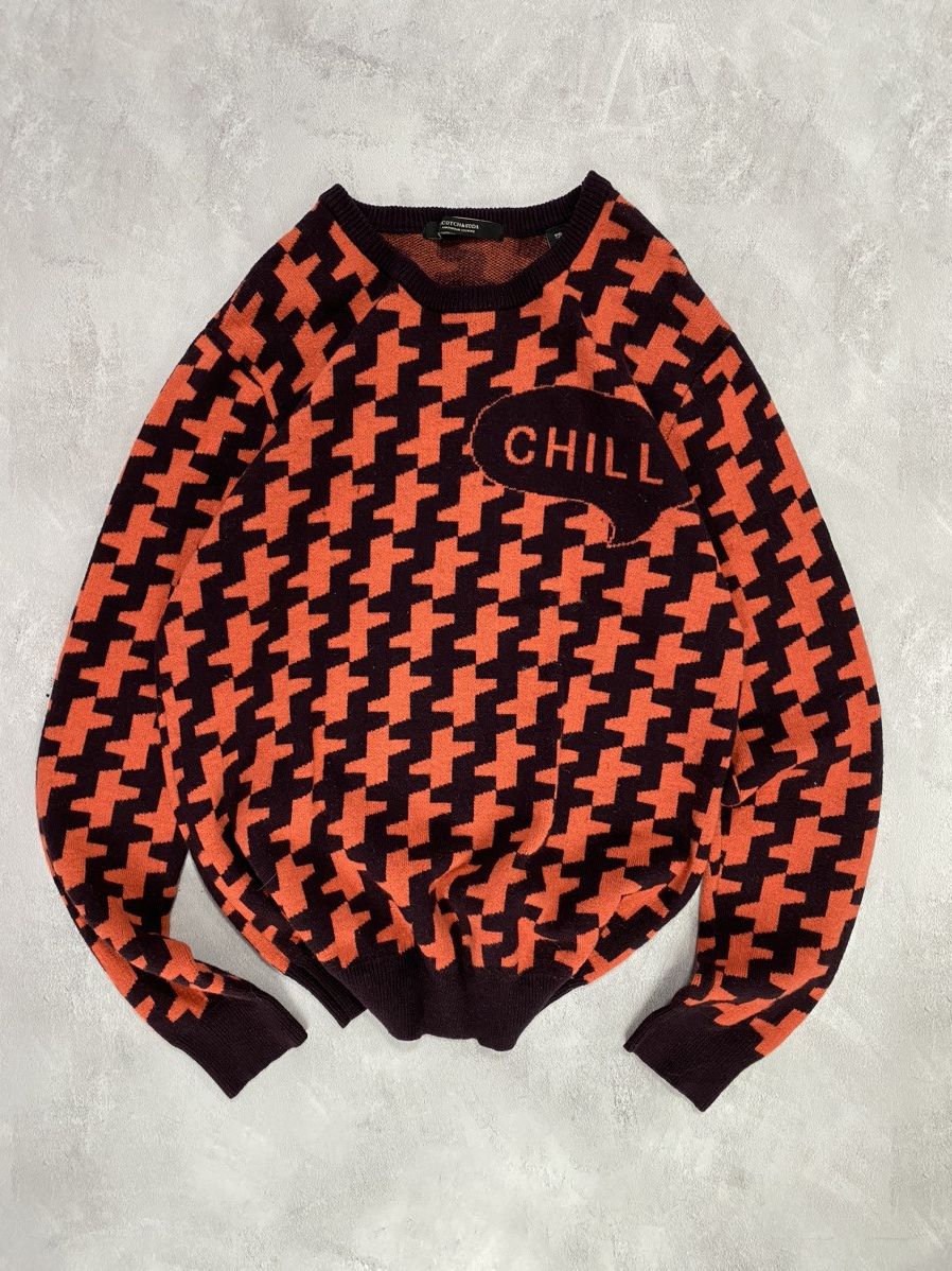 Scotch & Soda 🧶 Vintage Knit Sweater Scotch Soda Amsterdam Couture CHILL Size US XL / EU 56 / 4 - 1 Thumbnail