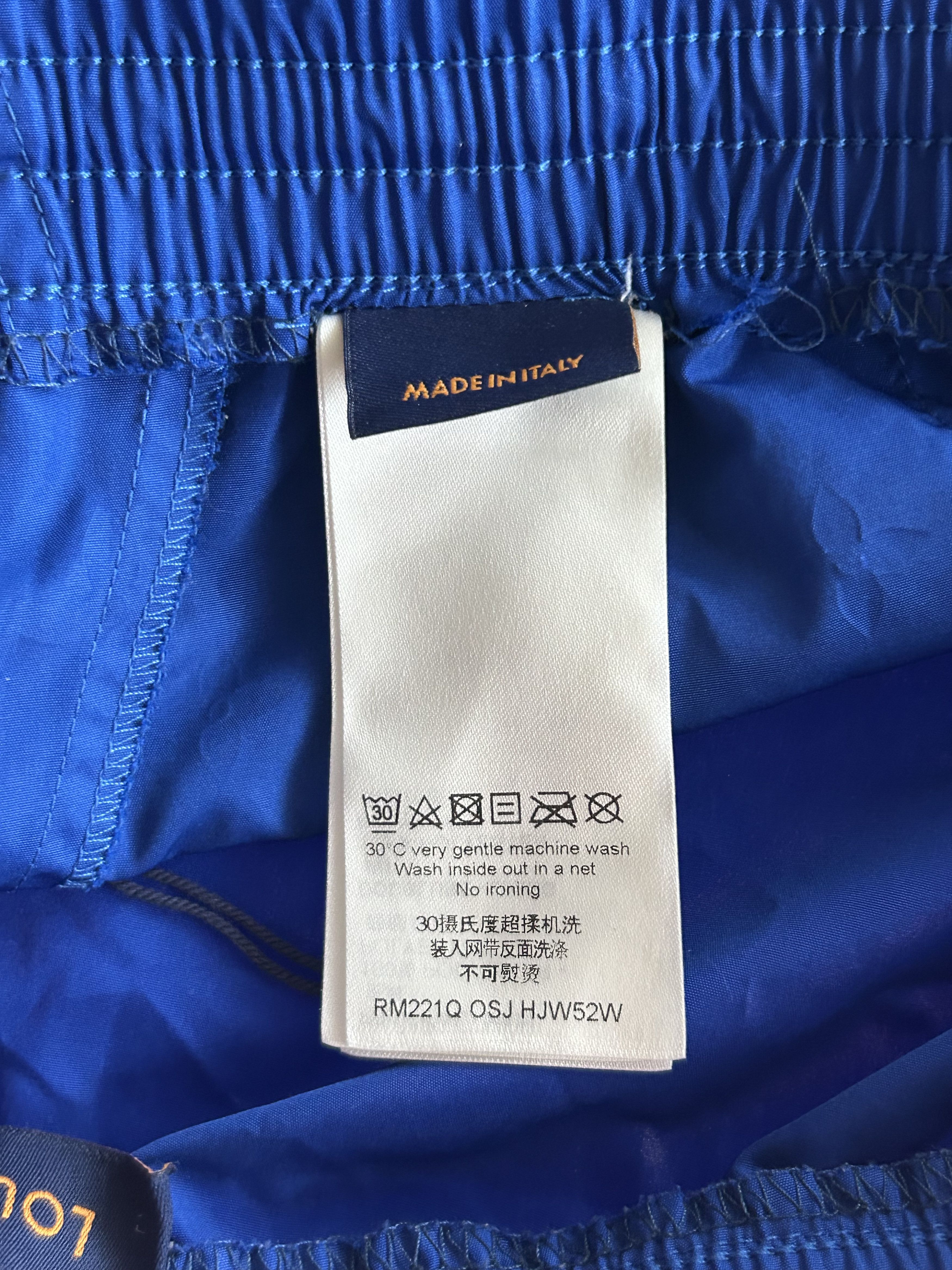 Louis Vuitton Louis Vuitton Blue Monogram Swim Shorts Size US 34 / EU 50 - 4 Thumbnail
