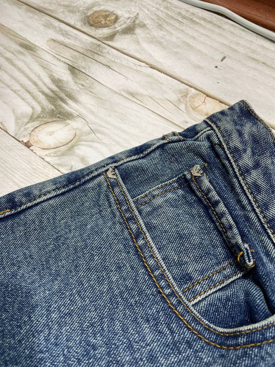 Emporio Armani × Vintage Vintage Emporio Armani Denim Jeans Buggy Size 44 Logo Size US 44 / EU 60 - 8 Thumbnail