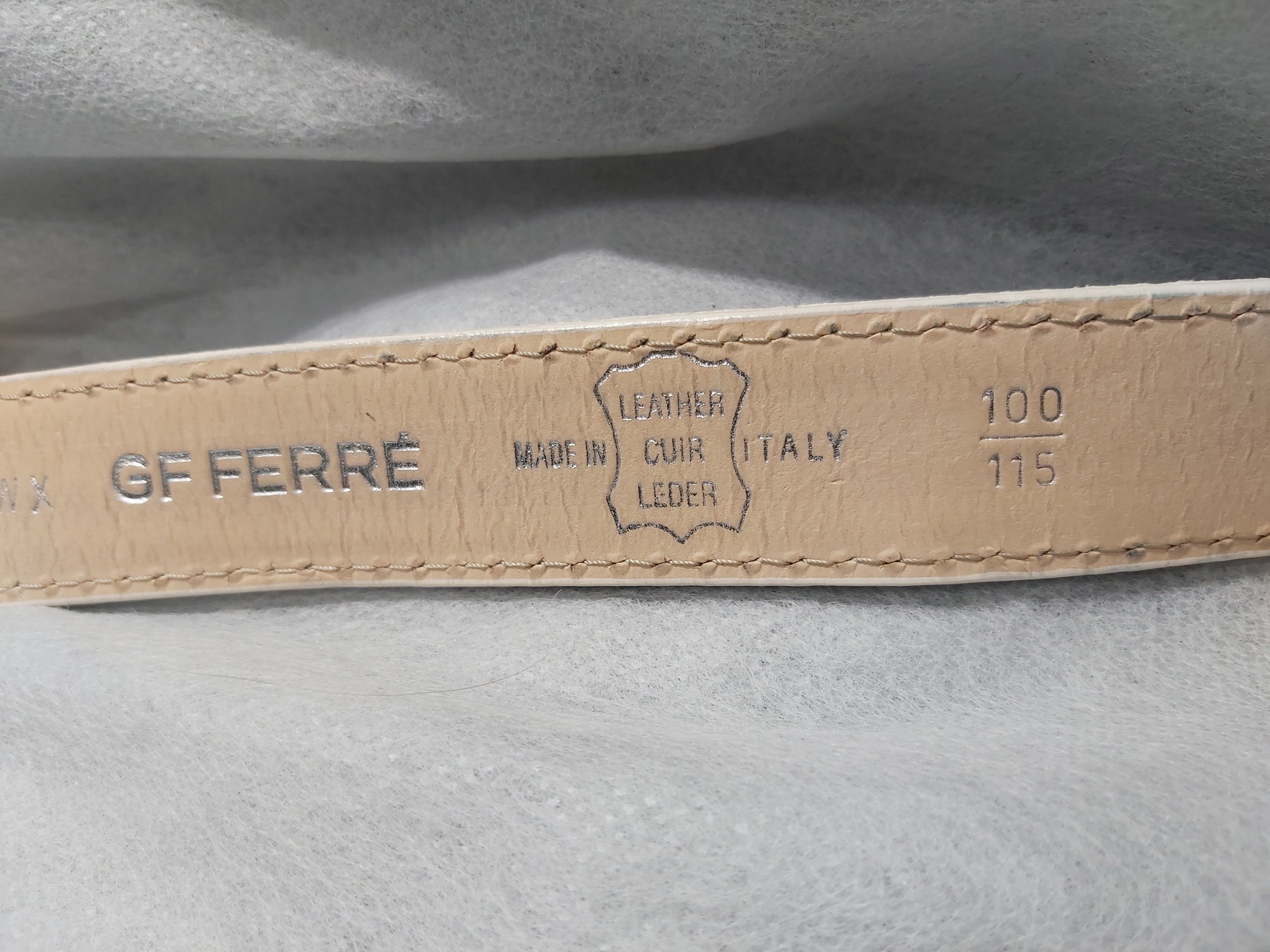 Gianfranco Ferre Gianfranco Ferre belt. Vintage white leather belt rings Size ONE SIZE - 7 Thumbnail