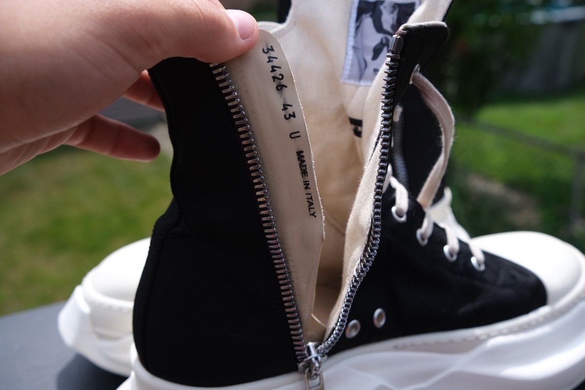 Rick Owens Rick Owen DRKSHDW Abstract High-Top Nylon Canvas Sneaker Size US 10 / EU 43 - 6 Thumbnail