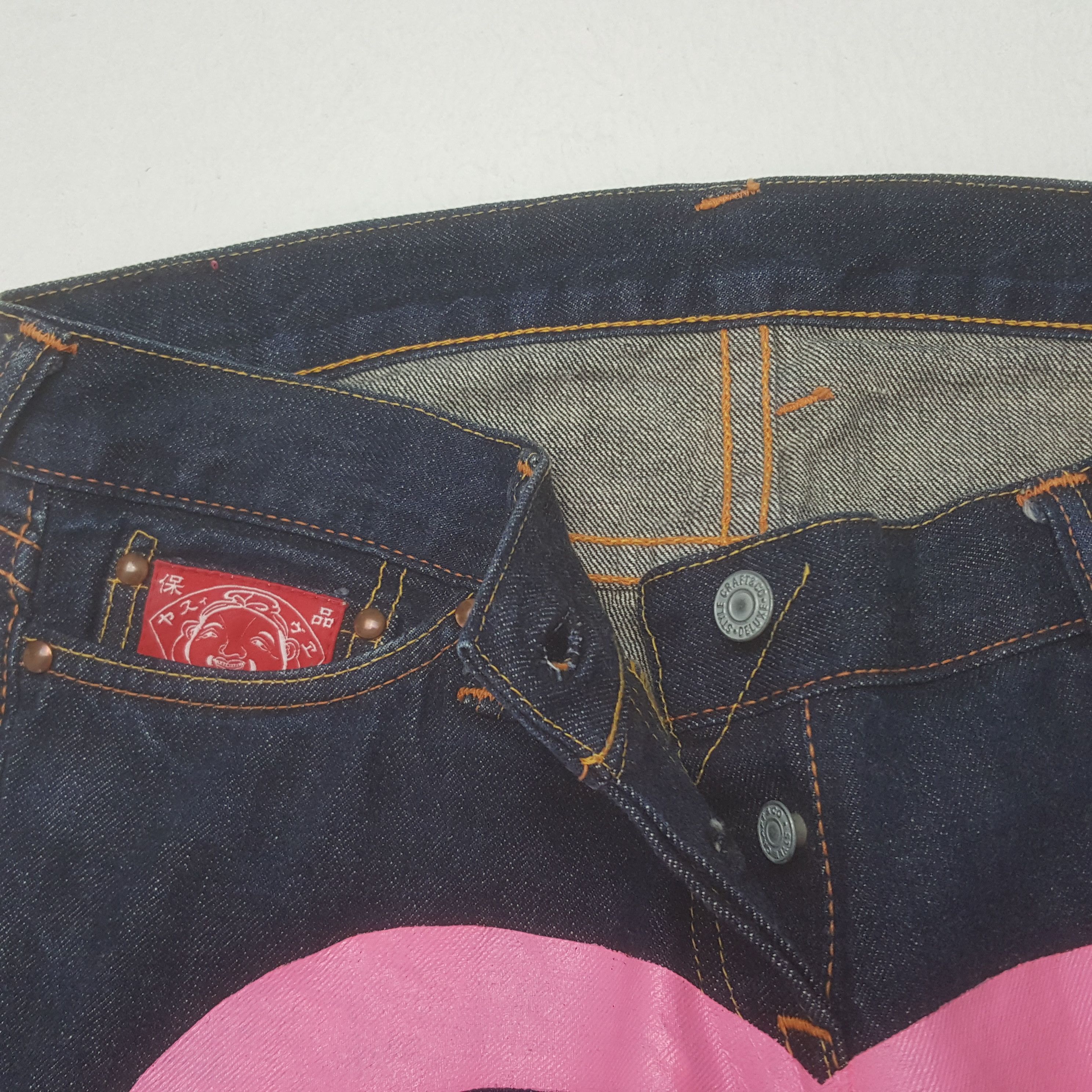 Evisu Vintage Evisu Japanese Brand Daicock Pink Art Custom Jeans Size 32" / US 10 / IT 46 - 7 Thumbnail