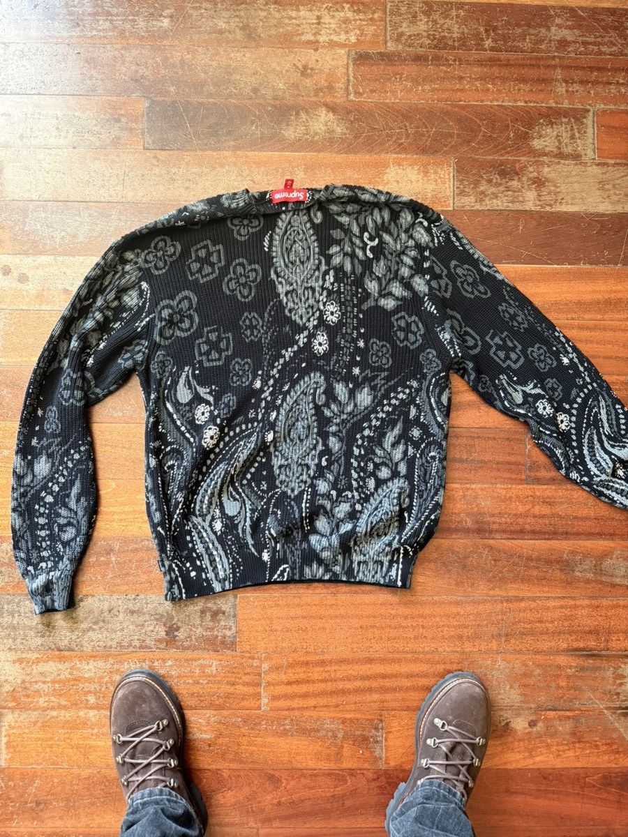 Supreme supreme paisley sweater Size US M / EU 48-50 / 2 - 6 Thumbnail
