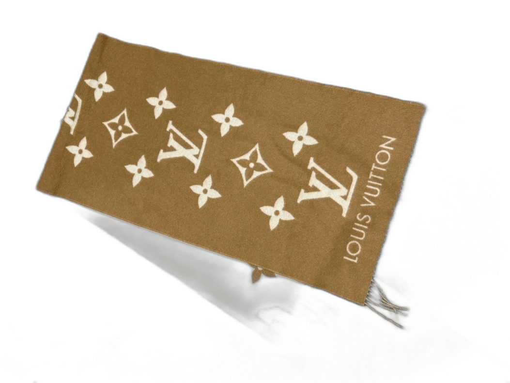Louis Vuitton Louis Vuitton Cashmere Scarf in Milk Tea Color Size ONE SIZE - 1 Thumbnail