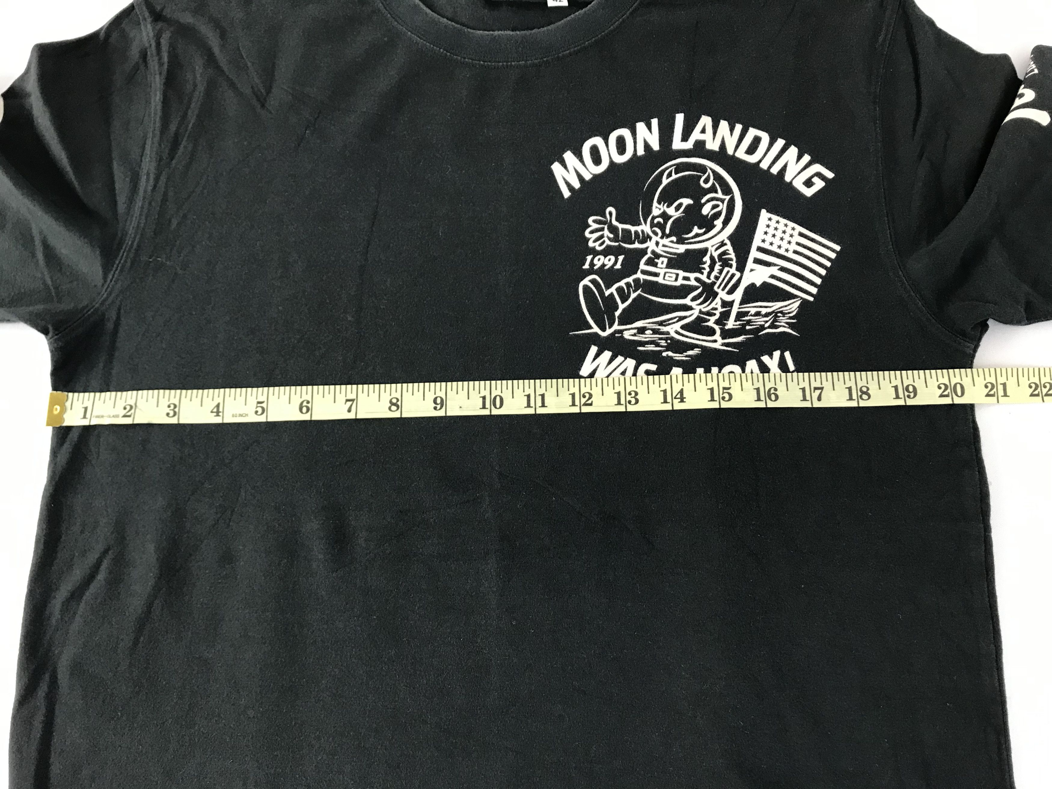Tedman Teds Company Devil Equipment Moon Landing Hoax Tee Size US M / EU 48-50 / 2 - 11 Thumbnail