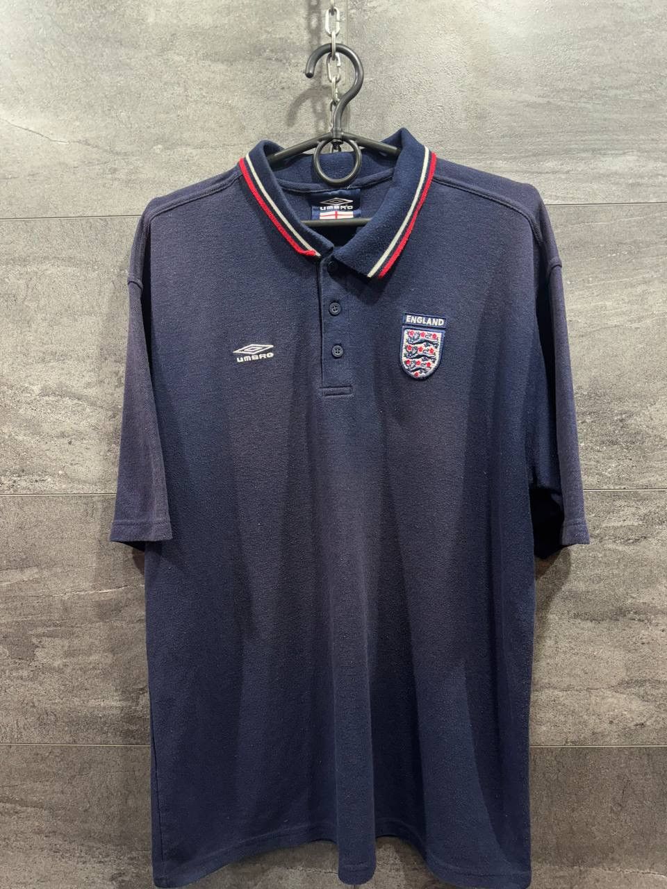 Umbro 2002-03 England Umbro Polo Shirt Men’s Size XXL (2XL) Size US XXL / EU 58 / 5 - 1 Thumbnail