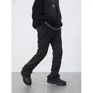 Jean Black Pleated Pants Sweatpants Size US 34 / EU 50 - 1 Thumbnail