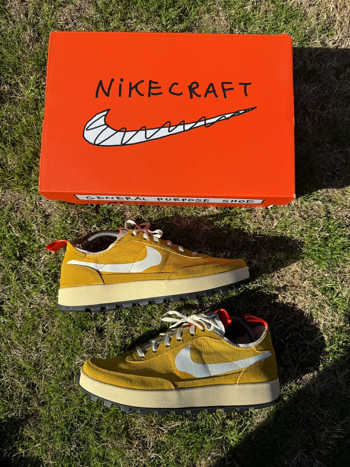 image of Nike Tom Sachs Shoes in Yellow, Men's (Size 9)