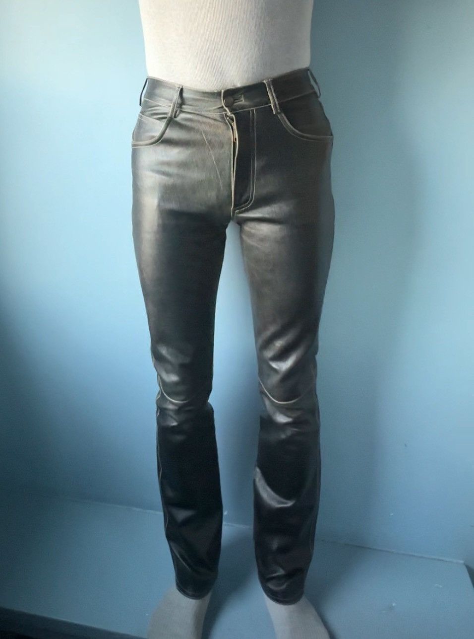 Jitrois Stretch Jitrois Leather Pants Size 26" / US 2 / IT 38 - 3 Thumbnail