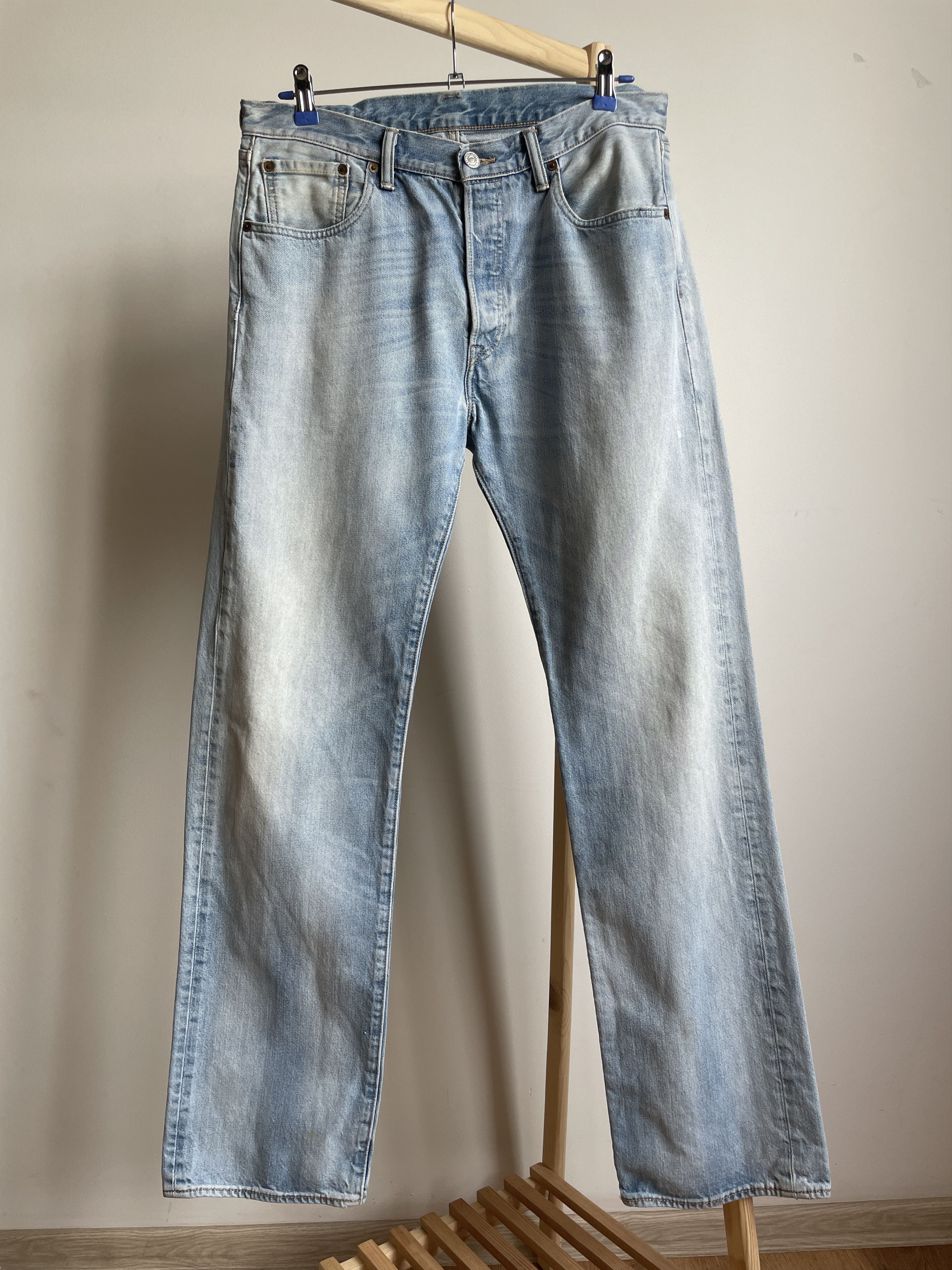 Levi's Levi's 501 Washed Straight Denim Size 34x34 Size US 34 / EU 50 - 1 Thumbnail