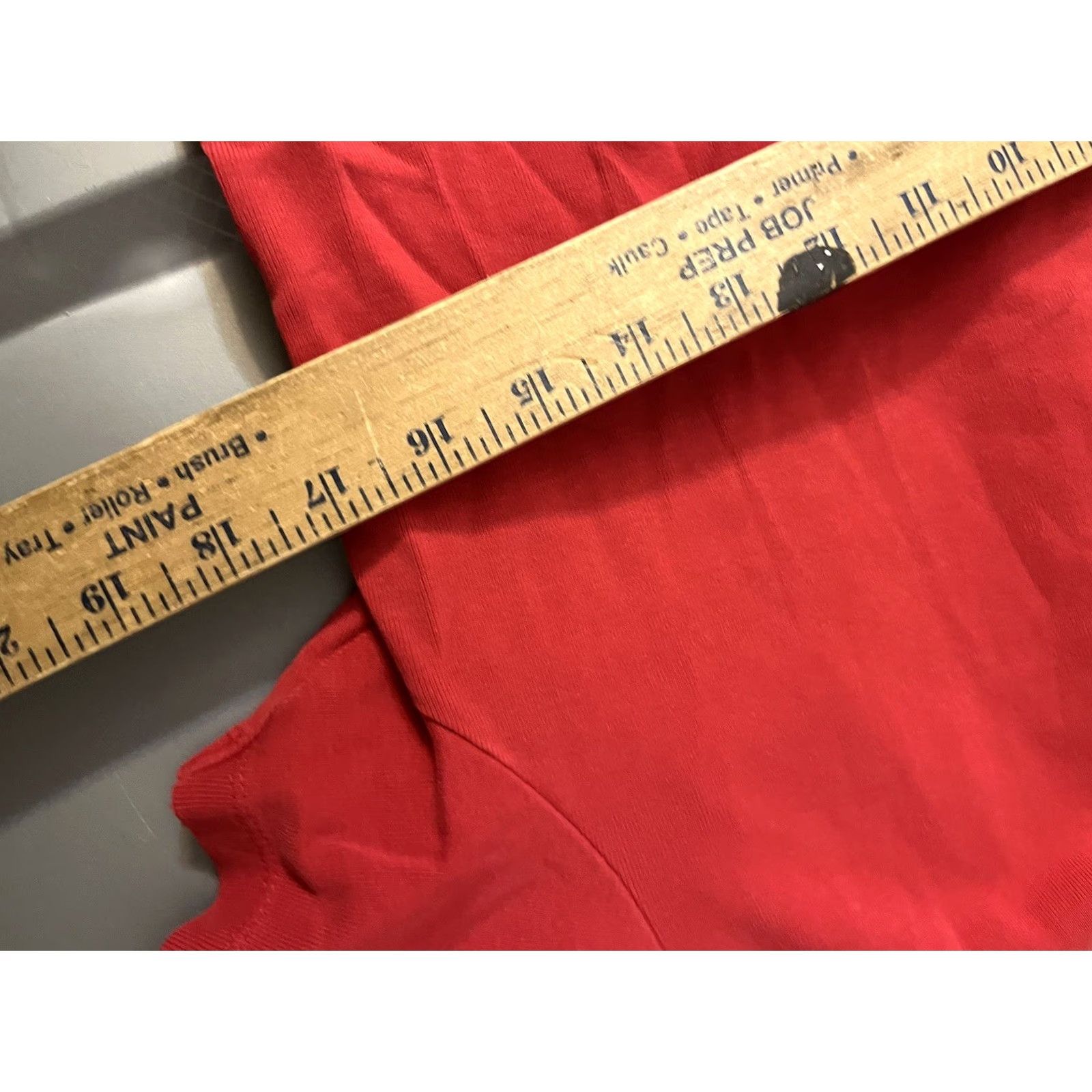 Gap GAP T-Shirt XL Red Solid Women Crew Neck Stretch Basic Shirt 90s style? Size XL / US 12-14 / IT 48-50 - 5 Thumbnail