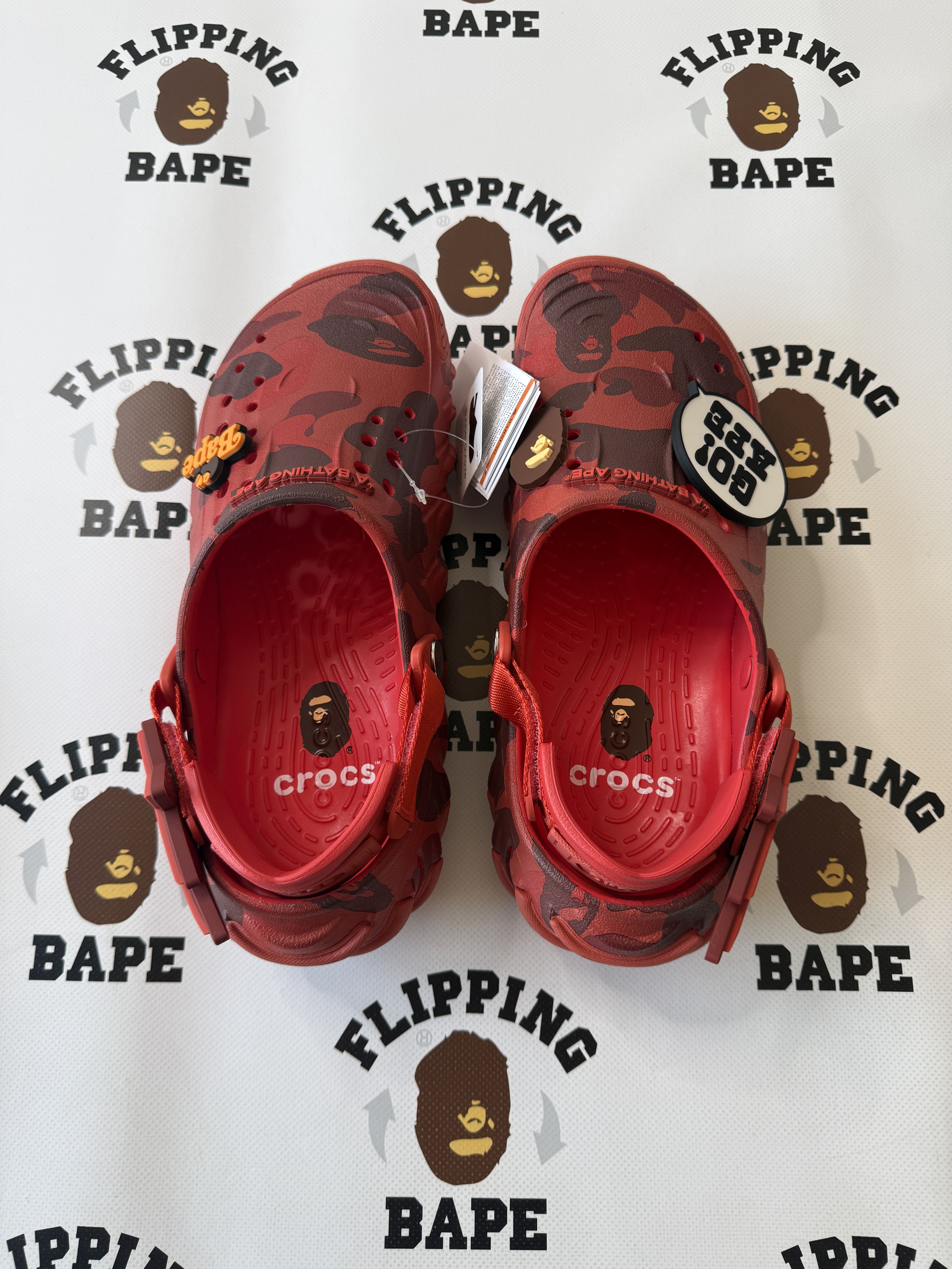 Bape × Crocs BAPE X CROCS ECHO RED Size US 8.5 / EU 41-42 - 2 Thumbnail
