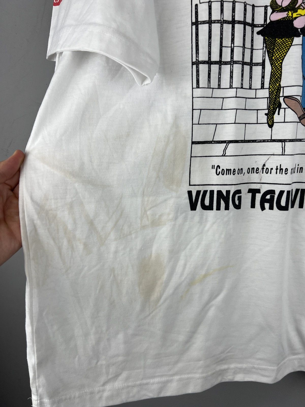 Vintage Vintage 80s Humor Vietnam Sex Big logo T Shirt y2k Size US XL / EU 56 / 4 - 6 Thumbnail