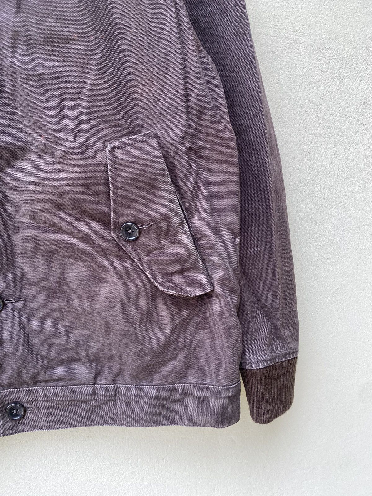Japanese Brand × United Arrows × Vintage RARE VINTAGE UNITED ARROWS DUCK KANVAS JACKET FADED BROWN Size US M / EU 48-50 / 2 - 7 Thumbnail