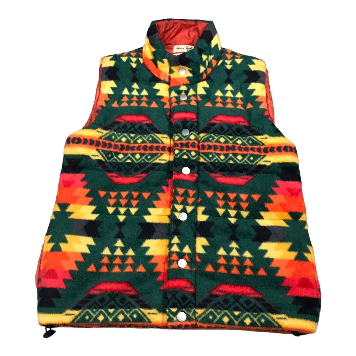 Japanese Brand Global work Fleece vest Navajo design Size US L / EU 52-54 / 3 - 1 Thumbnail