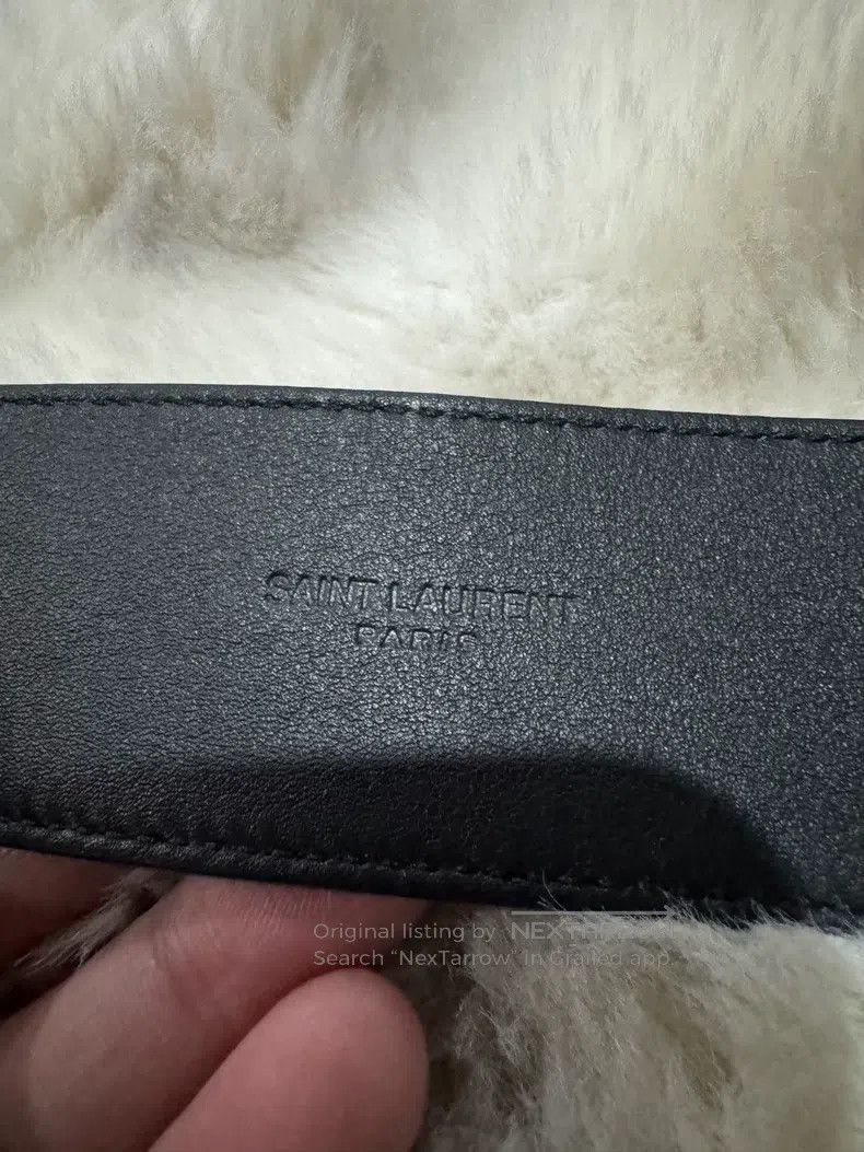 Saint Laurent Paris Saint Laurent Paris size 85 Double Ring Leather Belt Size ONE SIZE - 6 Thumbnail