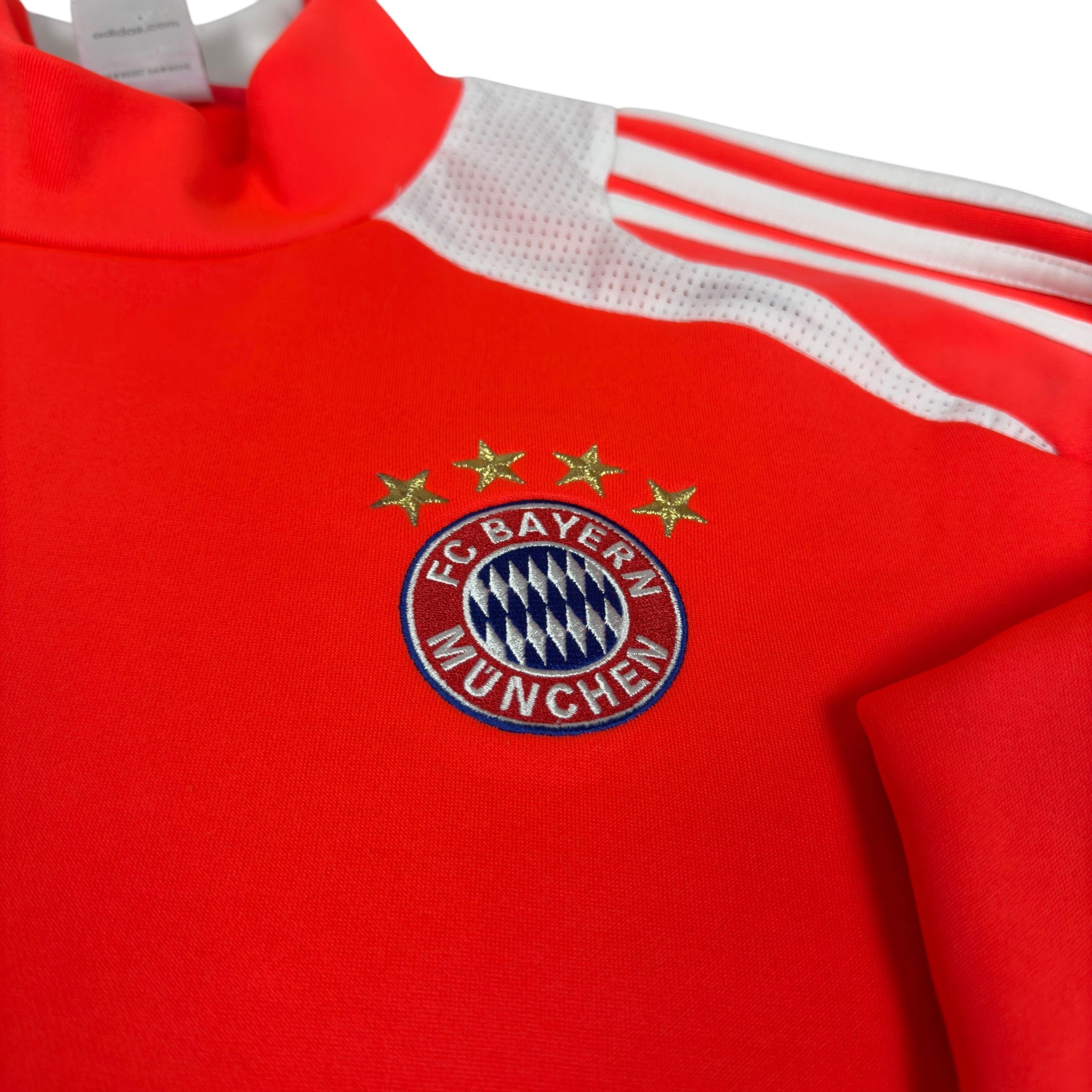 Adidas Adidas Mens Red Mock Neck FC Bayern Munich Sweatshirt Medium Size US M / EU 48-50 / 2 - 2 Thumbnail