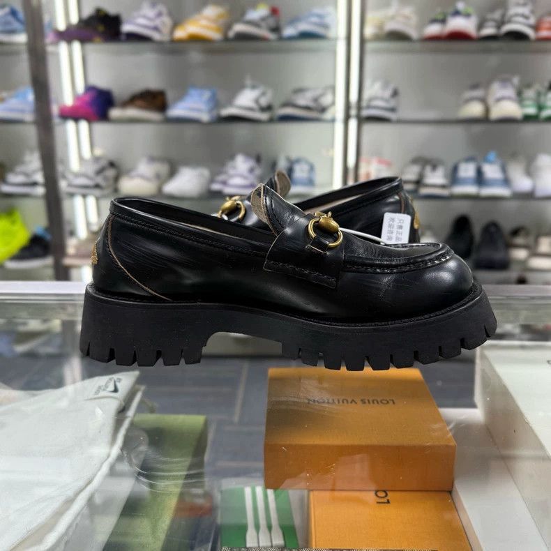 Gucci GUCCI Loafers Size 38.5 Black-2506 Size US 8 / IT 38 - 4 Thumbnail