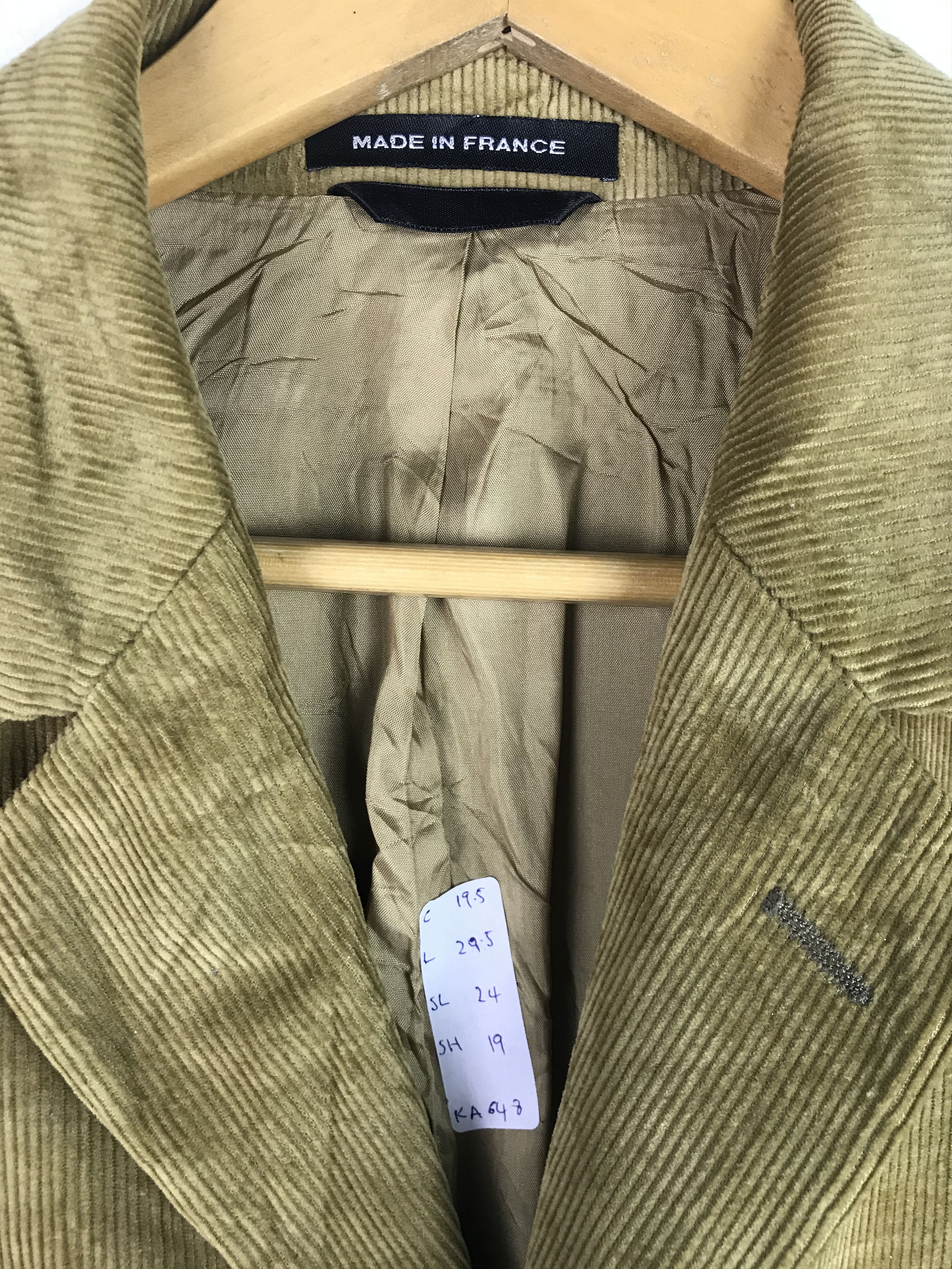 agnes b. Vintage Agnes B Corduroy Jacket Rare Design Size US M / EU 48-50 / 2 - 4 Thumbnail