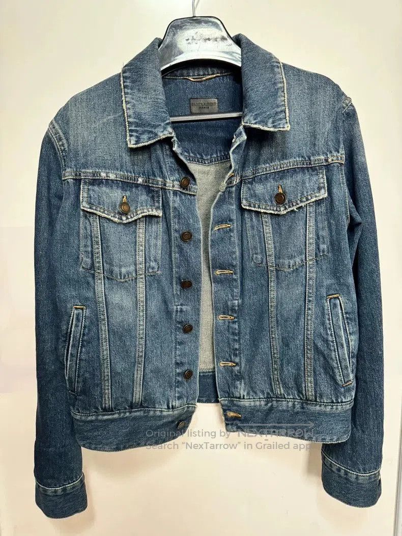 Yves Saint Laurent YSL Blue Denim Jacket S Size. Size US S / EU 44-46 / 1 - 1 Thumbnail
