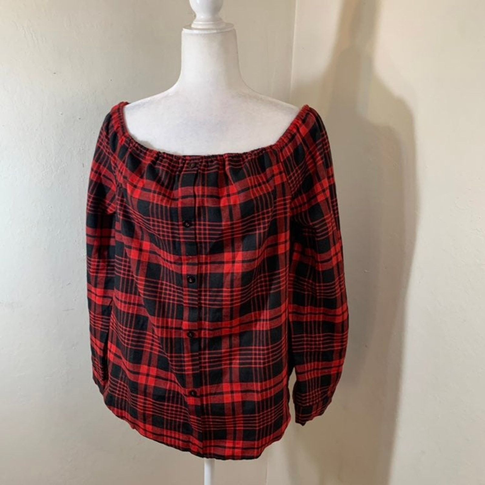 Shein Shein red top women size XL Size XL / US 12-14 / IT 48-50 - 6 Thumbnail