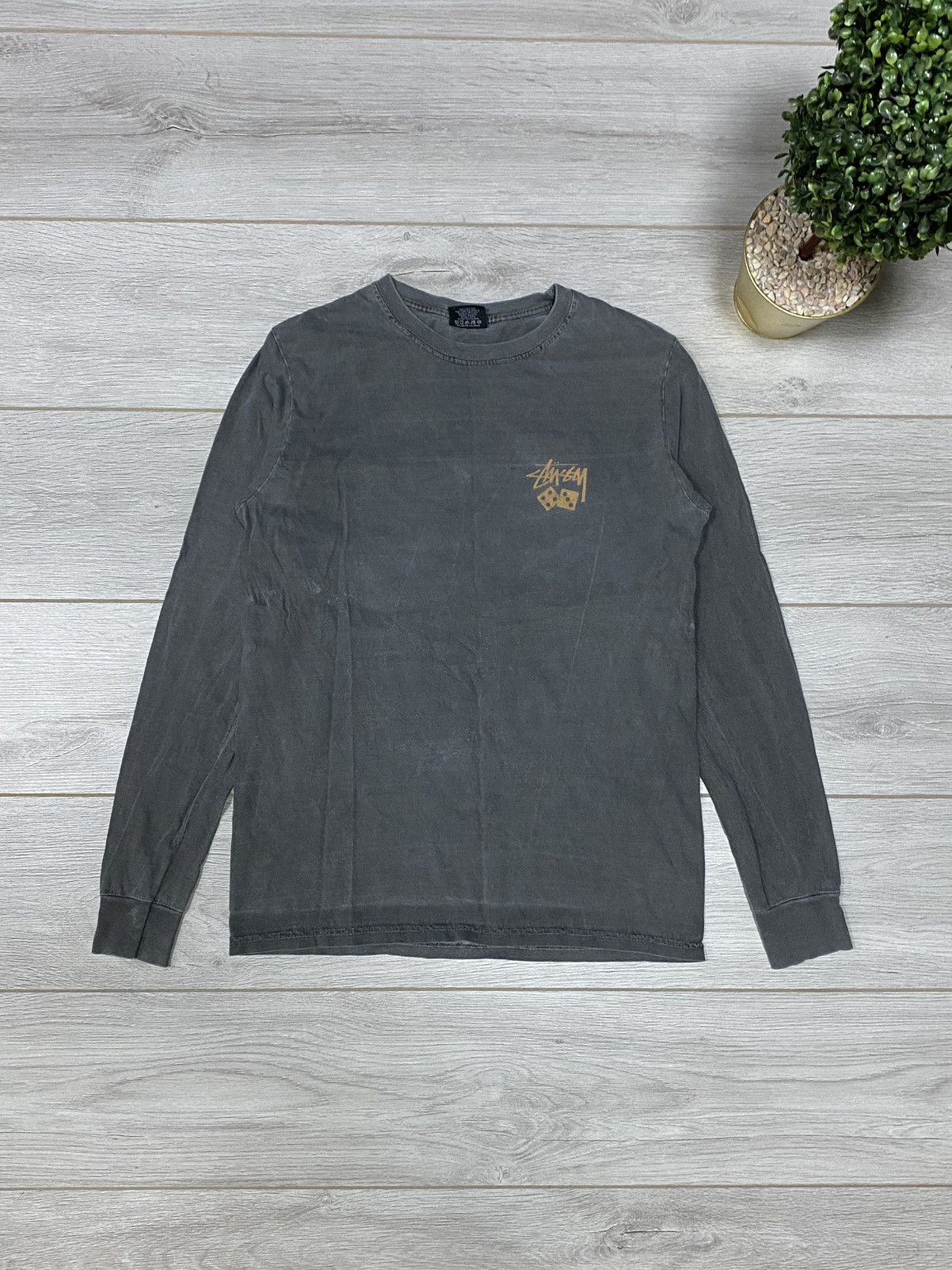 Stussy Stussy Dice 🎲 faded vintage long sleeve big logo Size US S / EU 44-46 / 1 - 3 Thumbnail