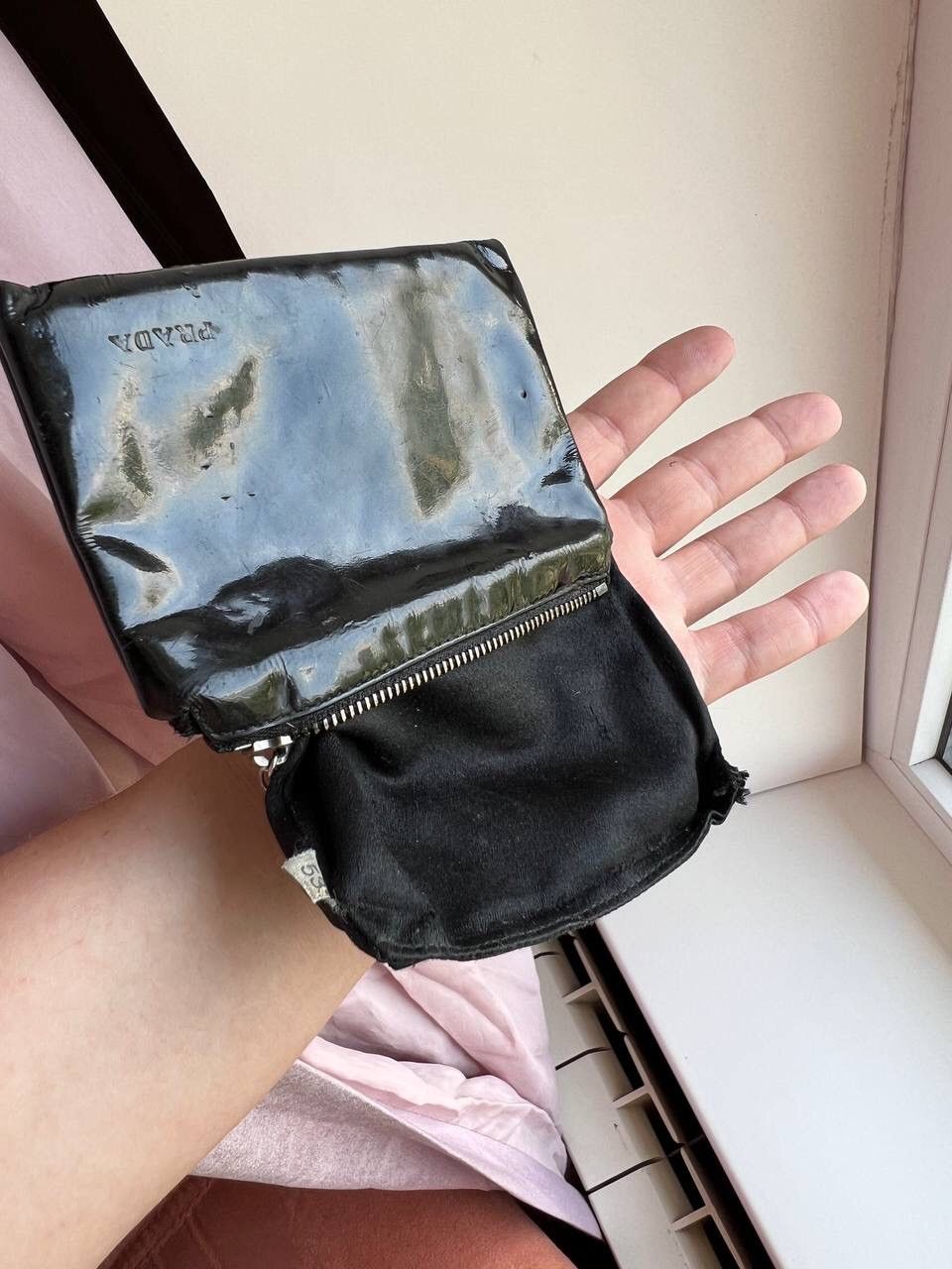 Prada × Vintage Vintage 00s Prada Black Wallet Mini USED CONDITION Size ONE SIZE - 13 Thumbnail