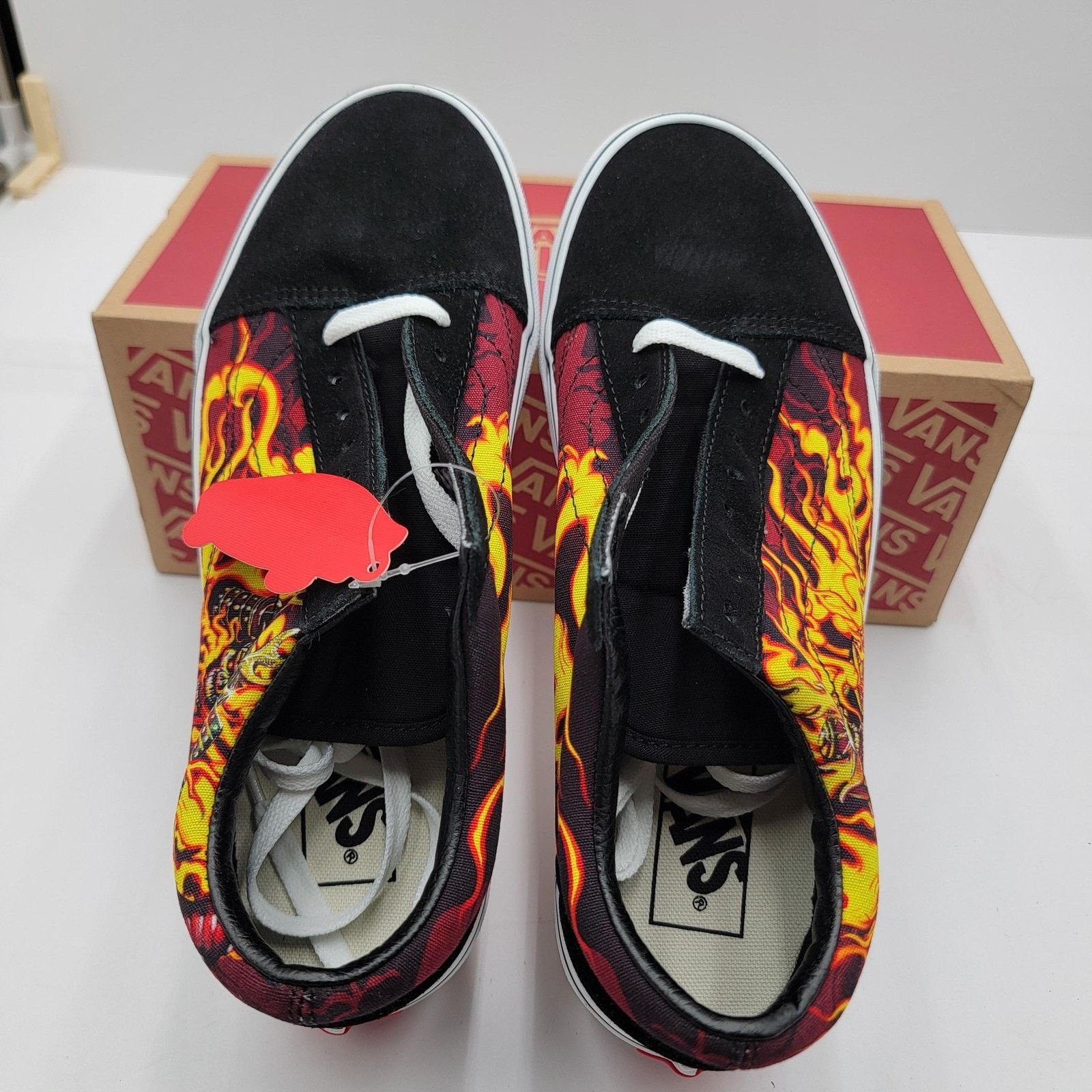 Vans Vans Old Skool Mens Sz 12 Black Samurai Rising Flames Skate Size US 12 / EU 45 - 6 Thumbnail