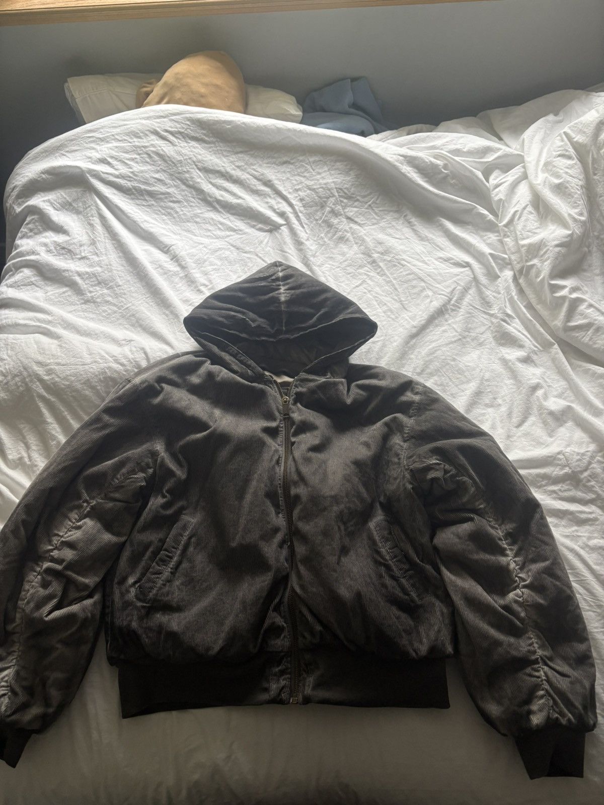 No Faith Studios NFS REVERSIBLE ONYX BOMBER JACKET BEIGE Size US L / EU 52-54 / 3 - 2 Thumbnail