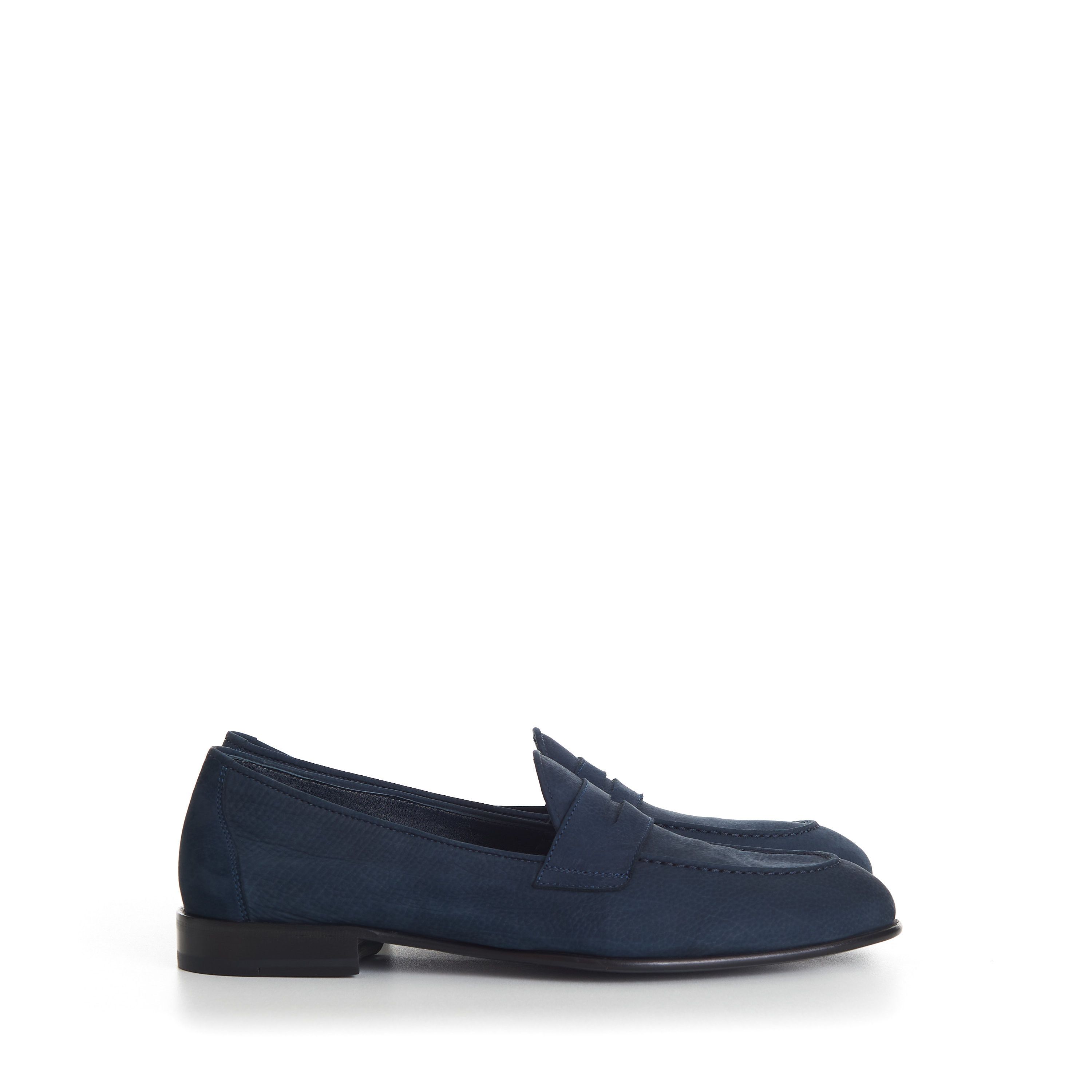 Brioni Penny Loafer In Blue Suede Size US 9 / EU 42 - 8 Thumbnail