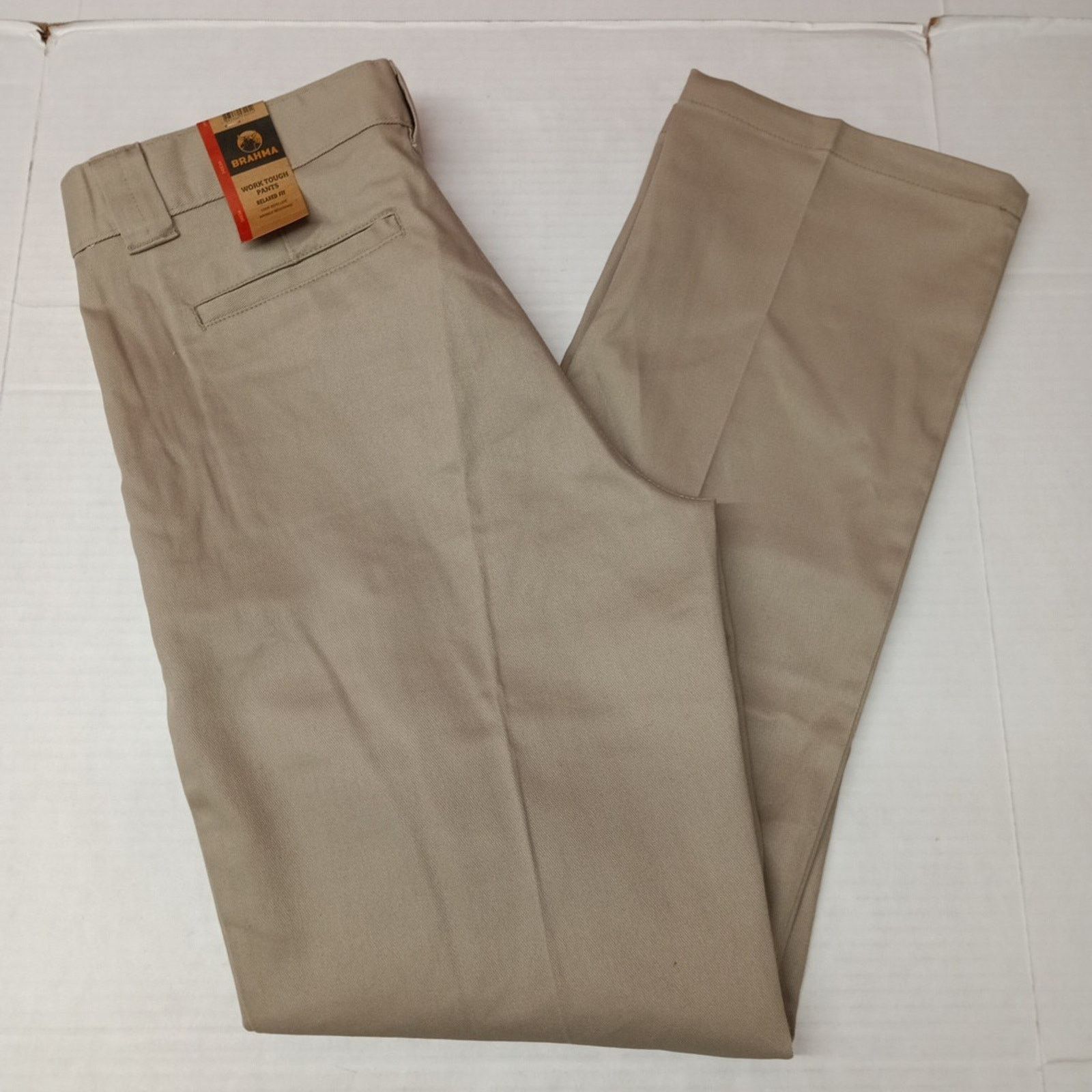 Other Brahma Men's Work Tough Pants Size 34x34 Sandy Taupe Relaxed Size US 34 / EU 50 - 1 Thumbnail