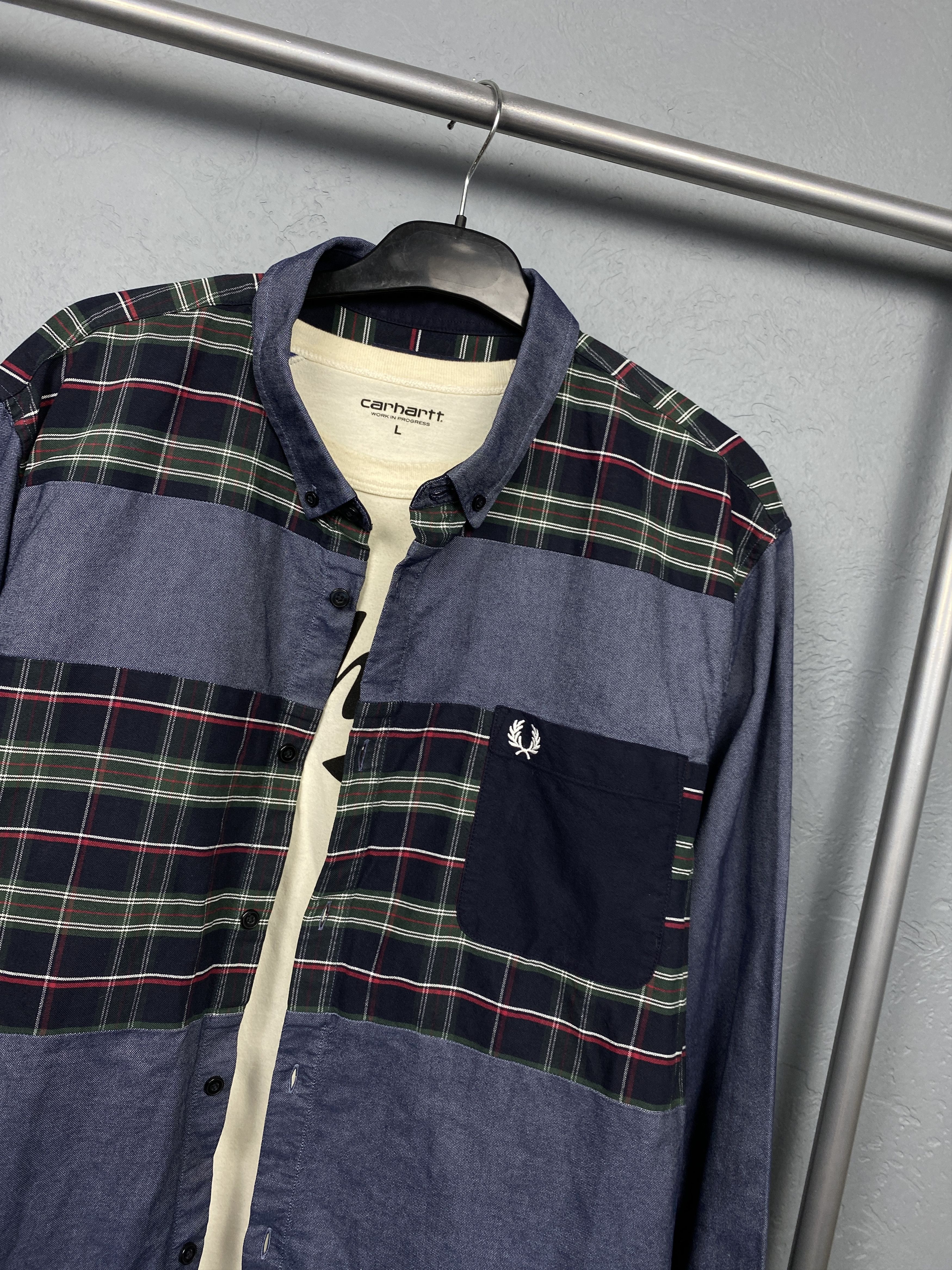 Fred Perry Fred Perry Vintage Mens Long Sleeve Shirt Size US XXL / EU 58 / 5 - 2 Thumbnail