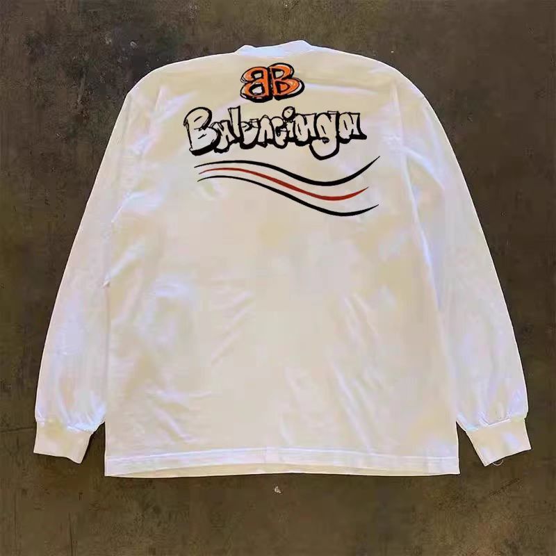 Japanese Brand × Vintage Loose Letter Print White Long Sleeve T-Shirt Size US L / EU 52-54 / 3 - 2 Thumbnail