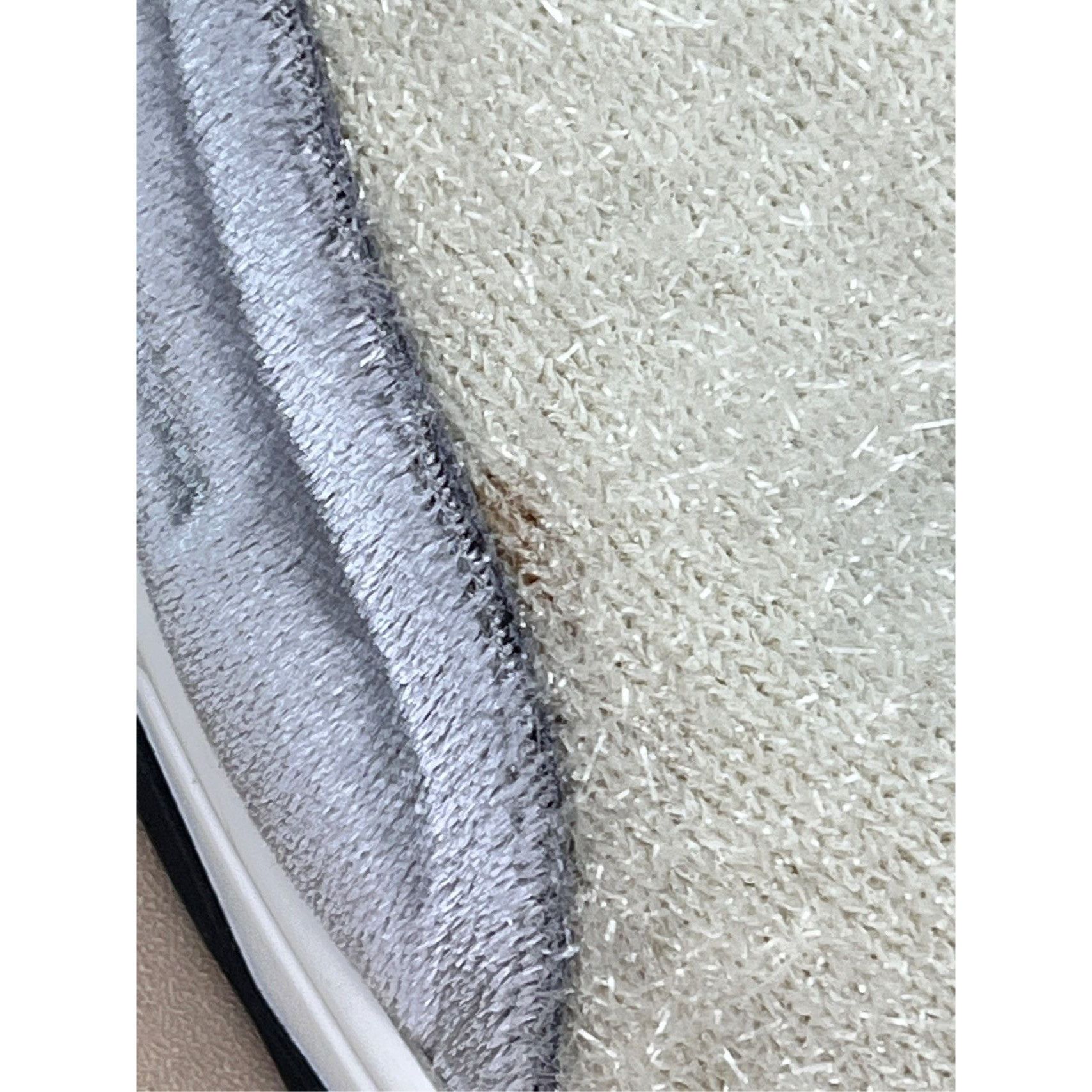 Chanel Chanel Silver & Cream Textured Sneakers Size 38 With White L Size US 8 / IT 38 - 3 Thumbnail