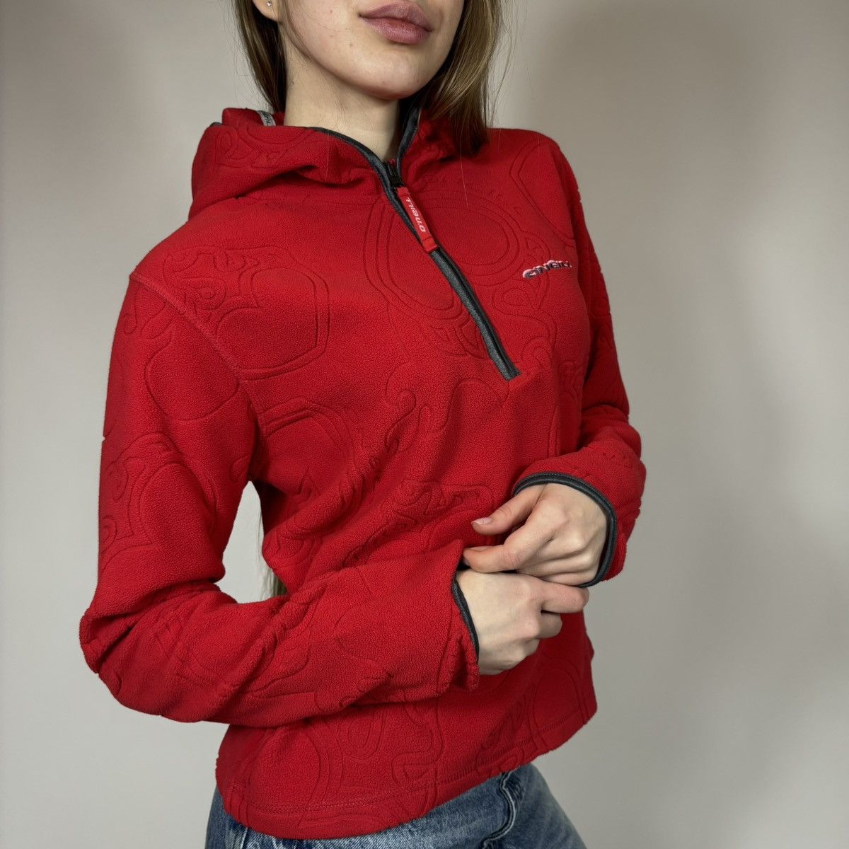 O'Neill Vintage Y2K Oneill Surf Style Fleece Monogram Retro Hoodie Size M / US 6-8 / IT 42-44 - 2 Thumbnail