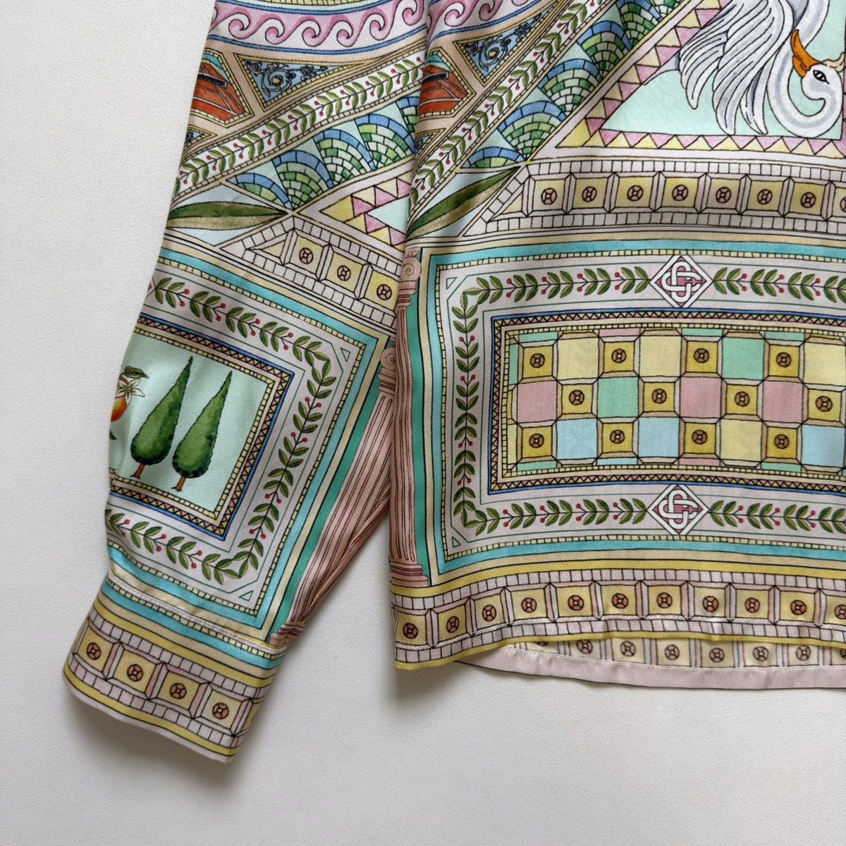 Casablanca ‘Le Labyrinthe’ Patterned Pastel Silk Shirt Size US M / EU 48-50 / 2 - 8 Thumbnail