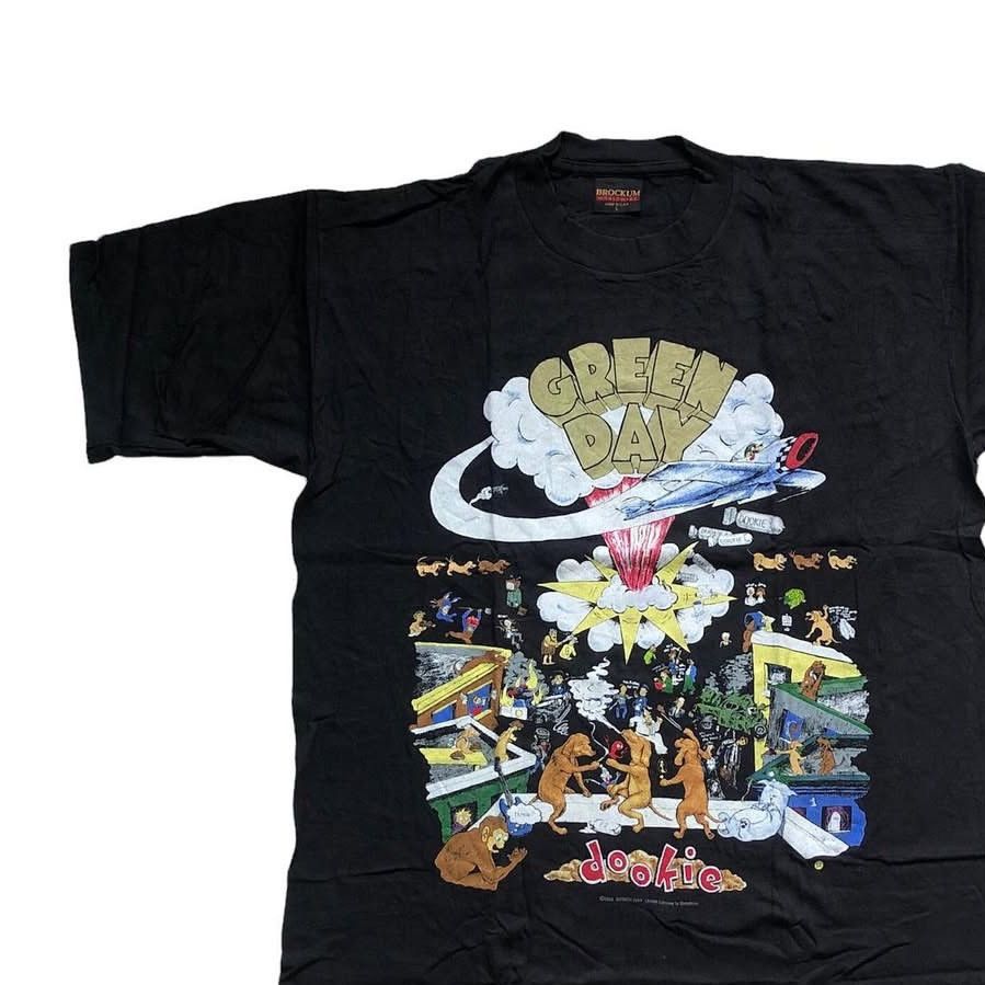 Band Tees × Vintage Green Day Dookie Tour 90s Brockum Vintage 90s T shirt Size US L / EU 52-54 / 3 - 1 Thumbnail