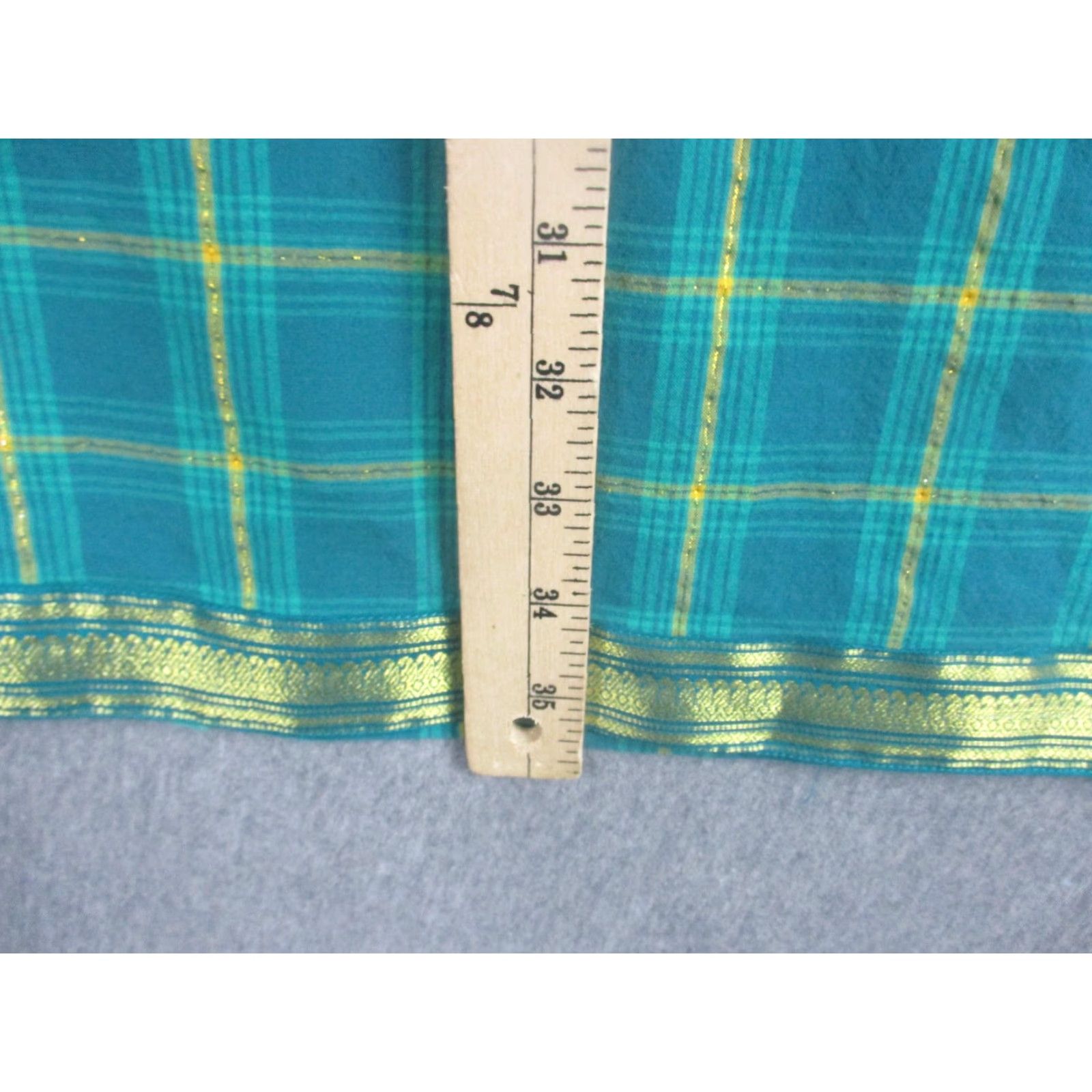 Vintage Lemon Grass Blouse Womens Large Green Plaid 100% Cotton Sleeveless Tunic Top Size L / US 10 / IT 46 - 3 Thumbnail