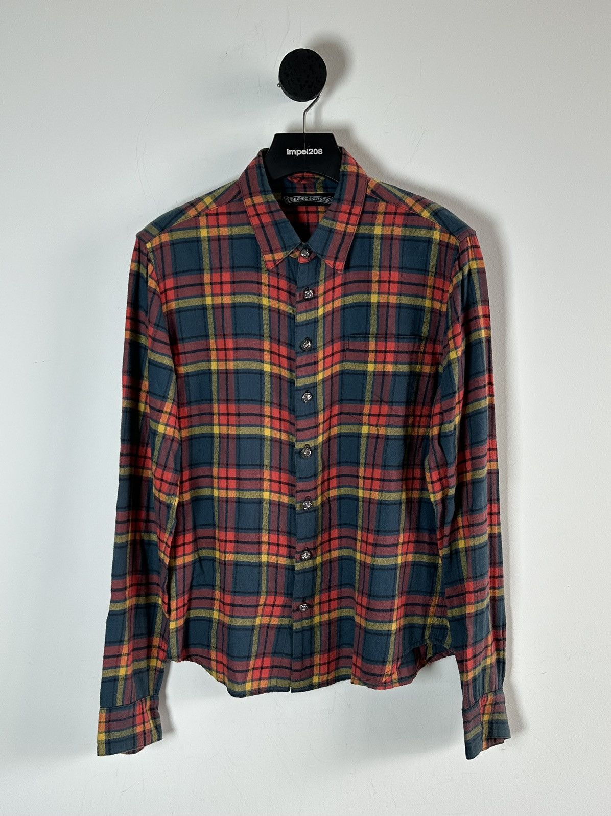 Chrome Hearts Chrome Hearts Flannel Shirt Grailed