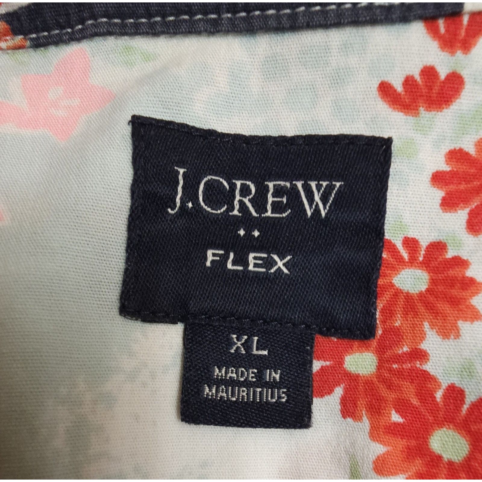 J.Crew J.CREW Flex Washed Slim Floral Hawaiian Button Down Shirt Size US XL / EU 56 / 4 - 4 Thumbnail